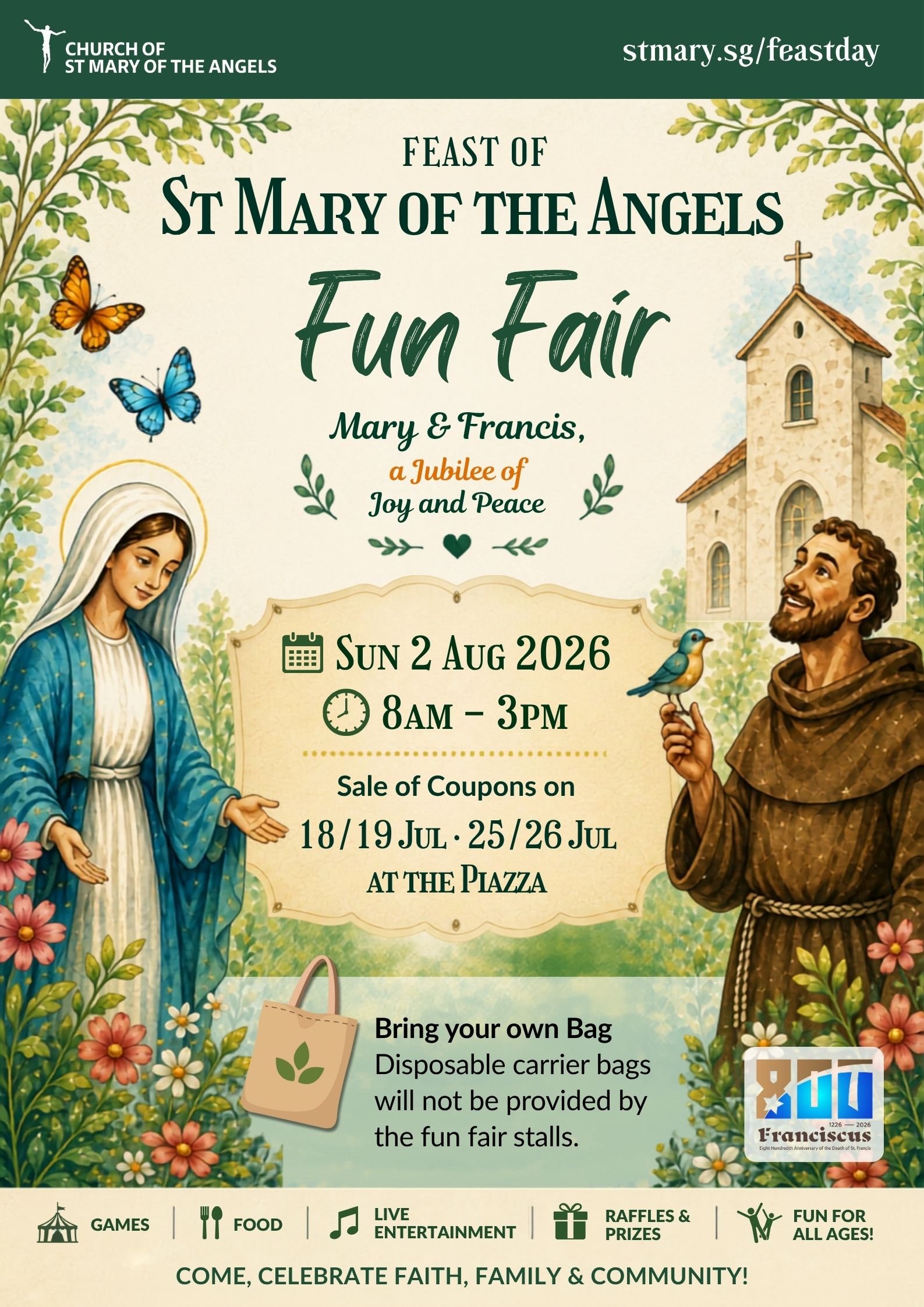 Feast Day 2026 — Church of St Mary of the Angels, Singapore