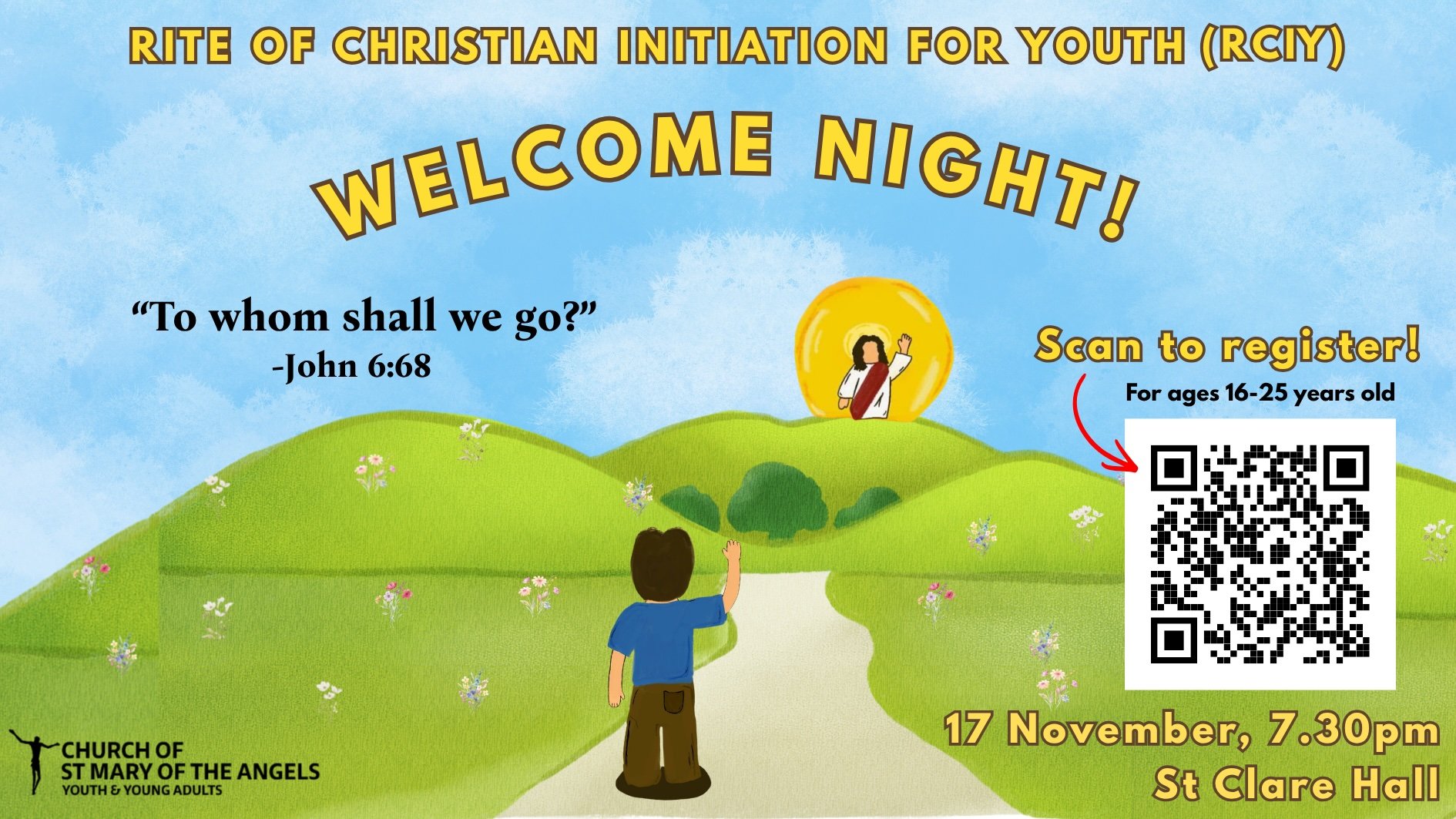Rite of Christian Initiation for Youth (RCIY) Welcome Night