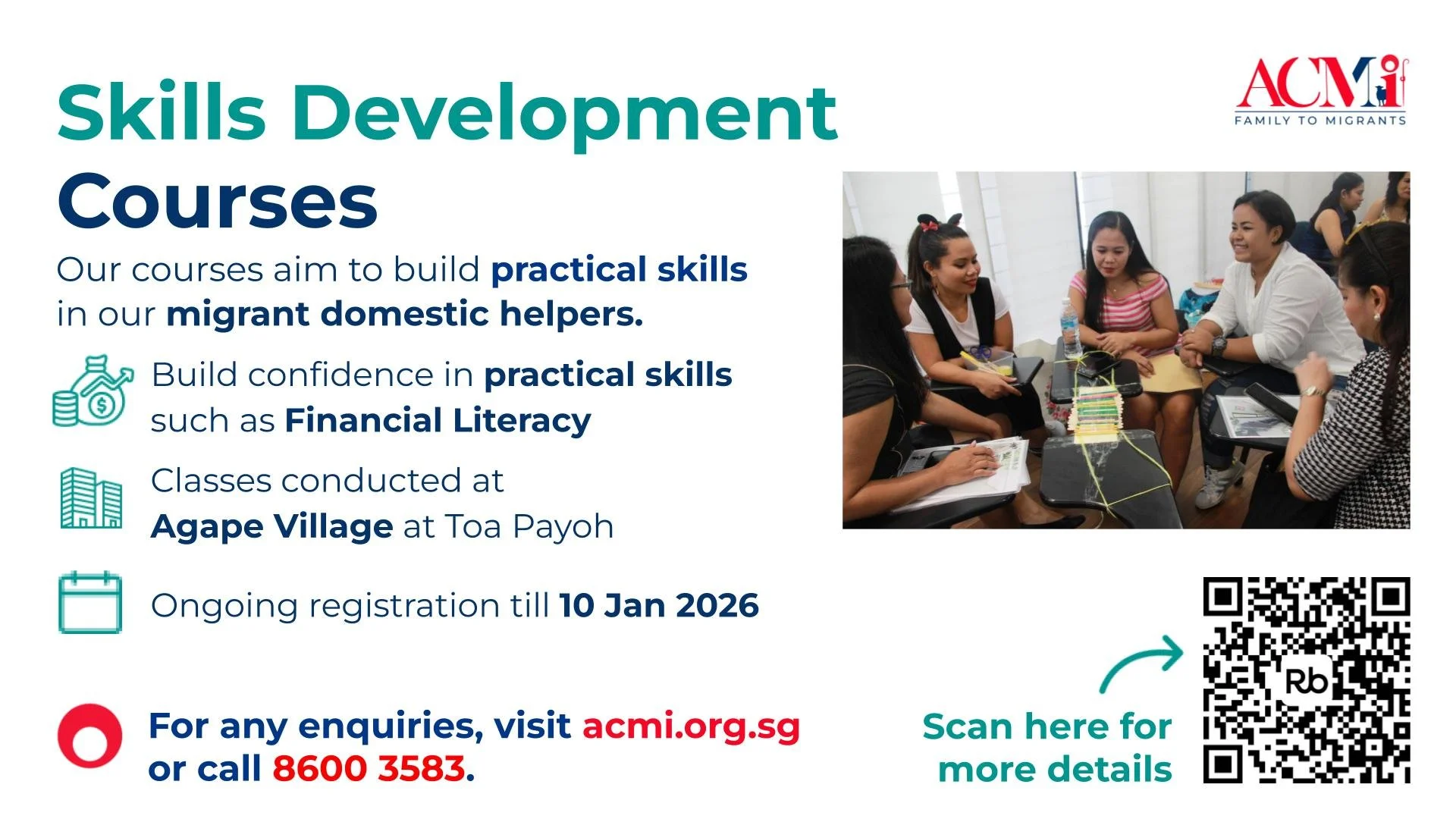 ACMI Skills Development Courses for Migrants