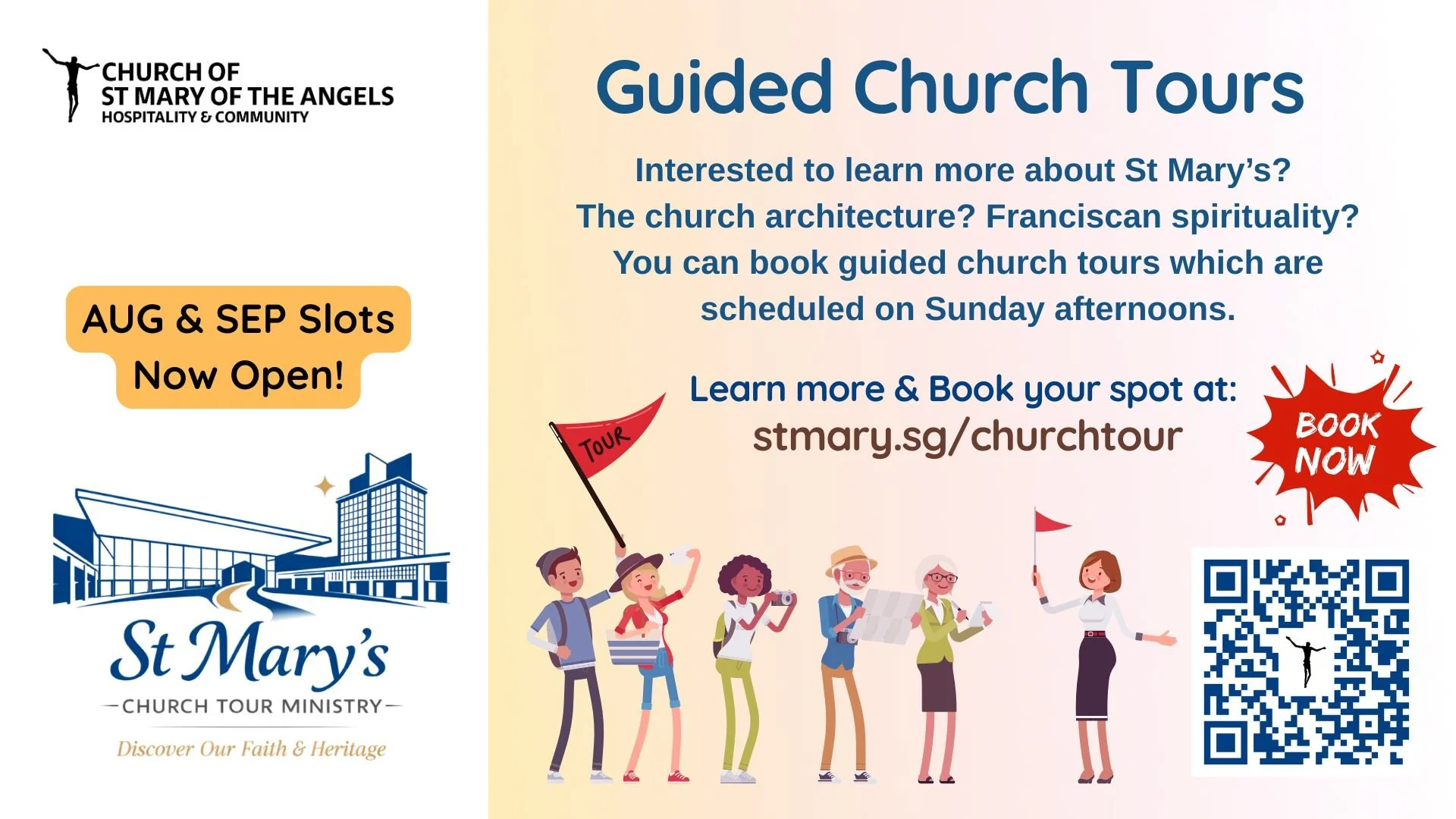 ⛪ Parish Church Tours (Aug &amp; Sep) Open for Booking!