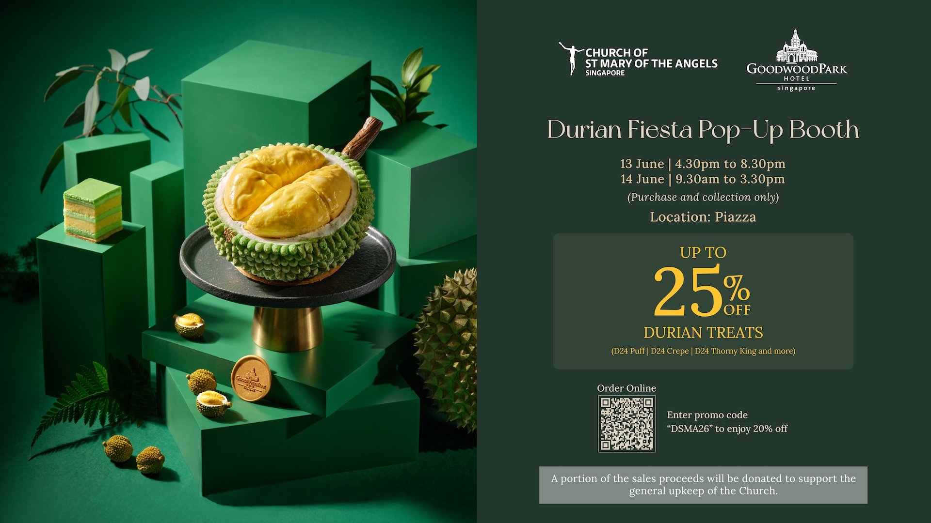 Goodwood Park Durian Fiesta Pop-up Booth