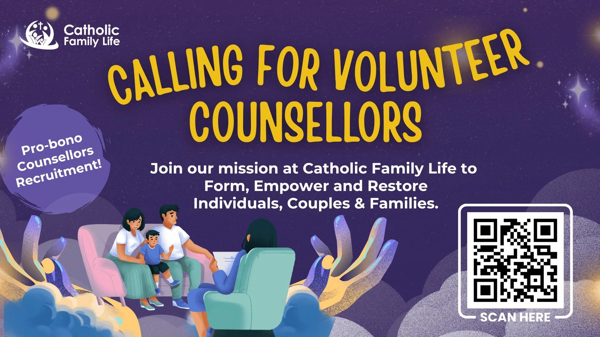 Pro-Bono Counsellors Recruitment