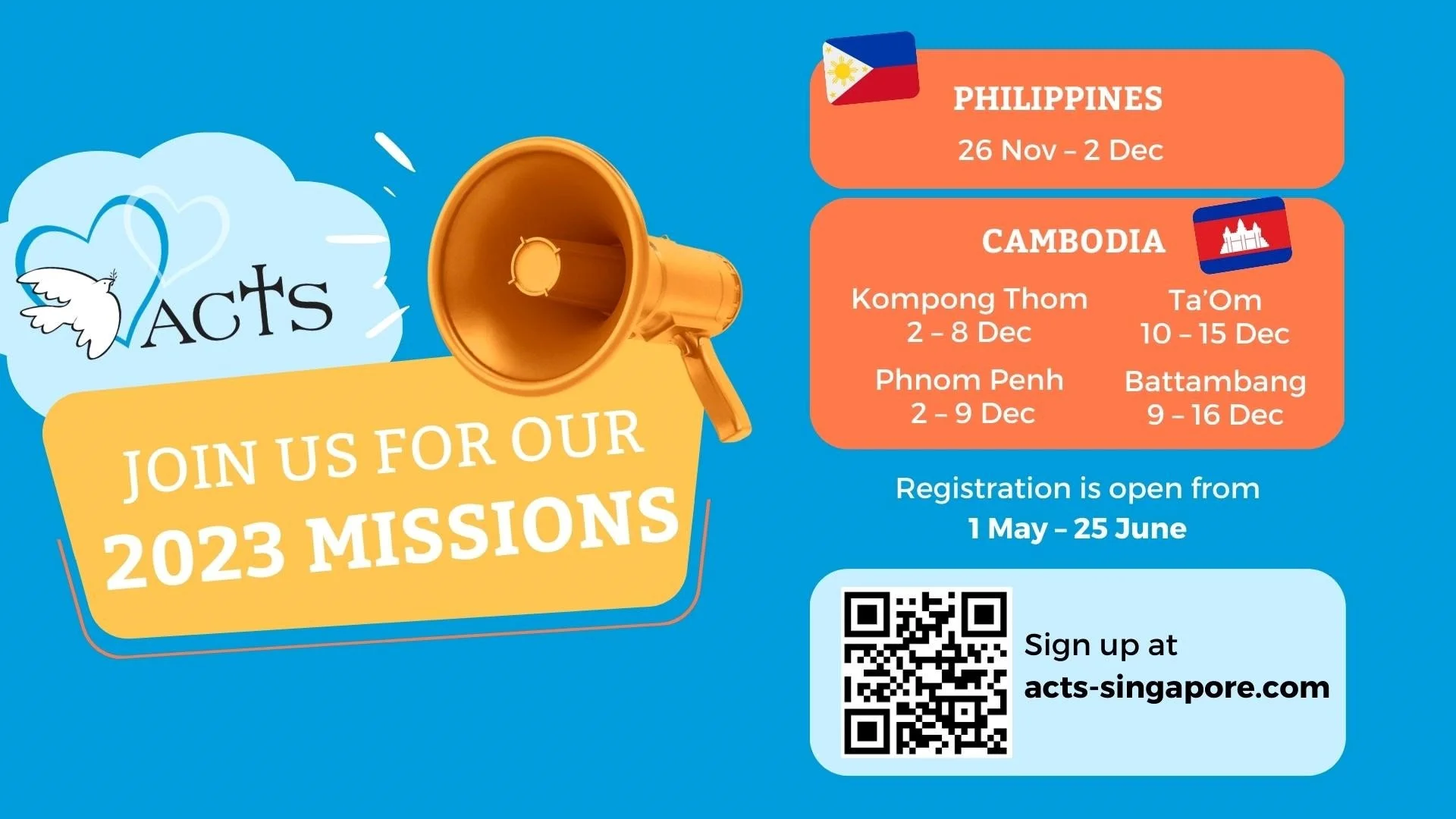 ACTS’ Year-end Mission Trips — Church of St Mary of the Angels, Singapore