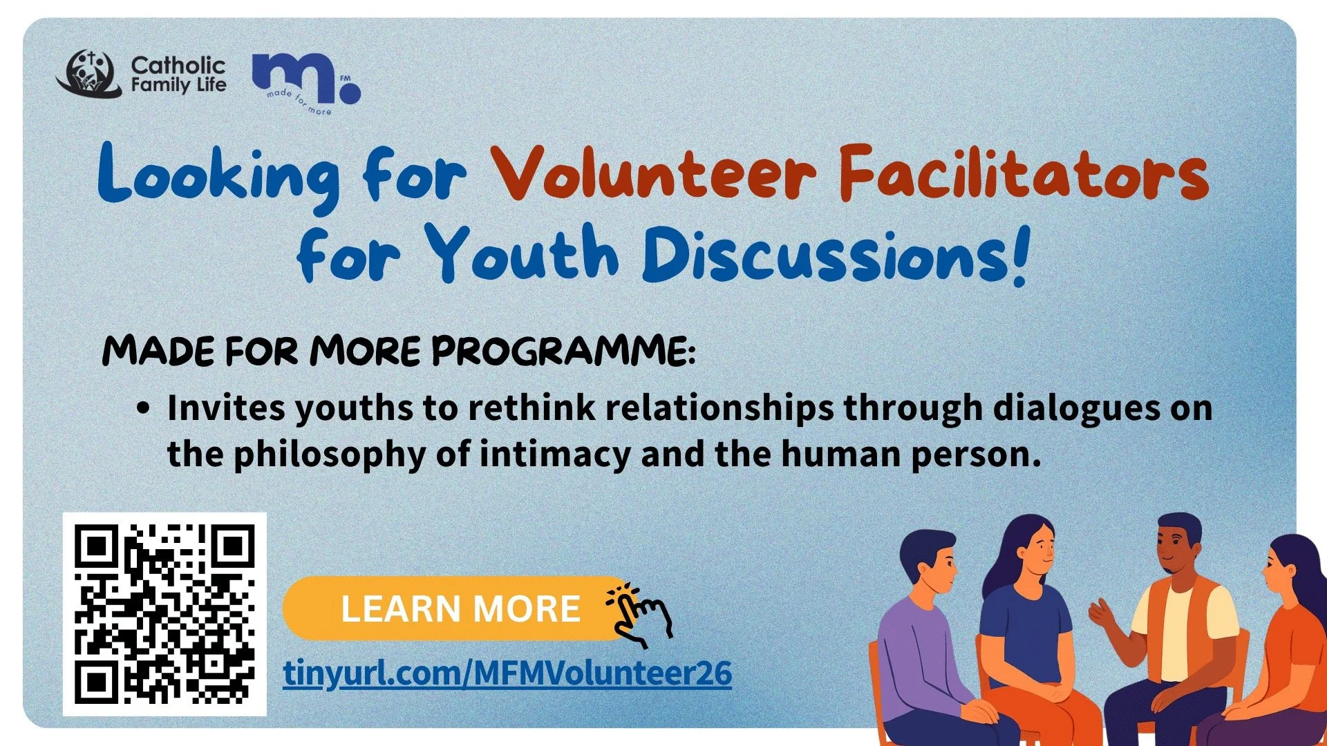 Volunteer Facilitators Needed for Youth Discussions