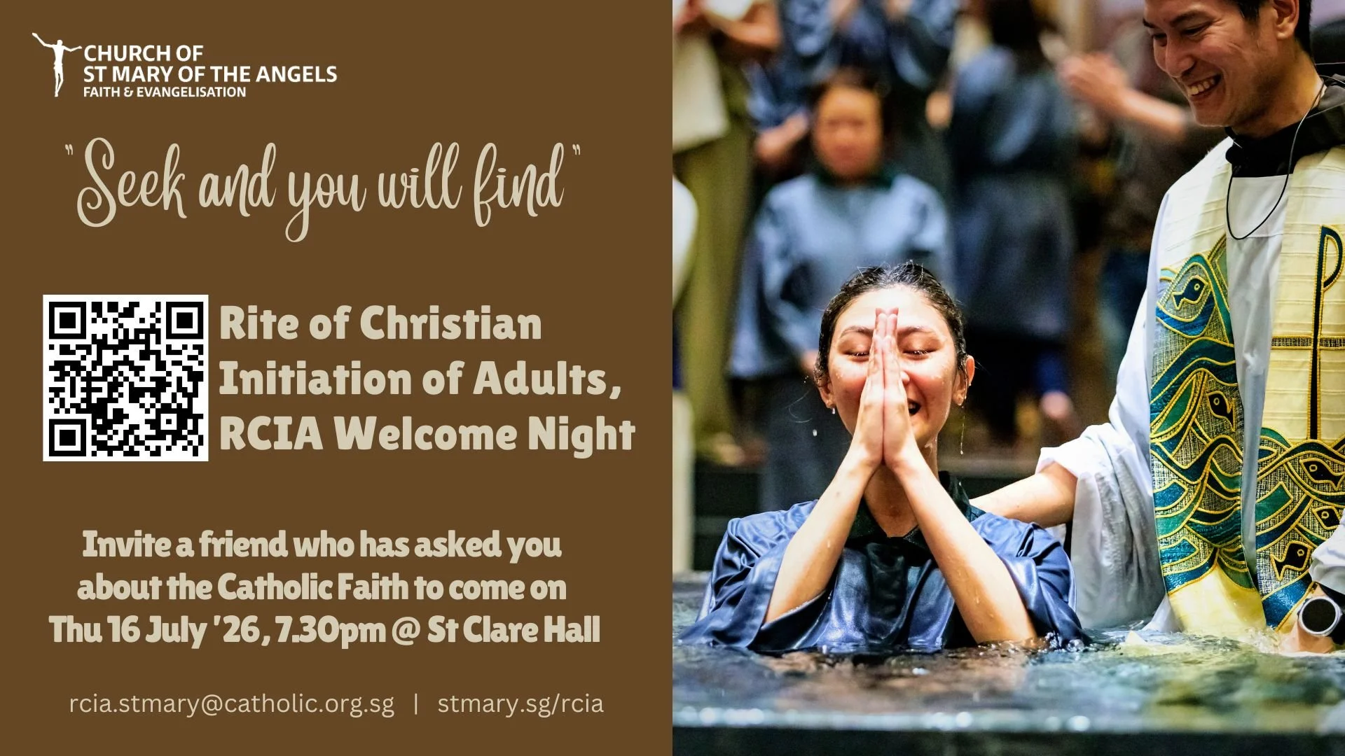 RCIA Welcome Night at St Mary’s