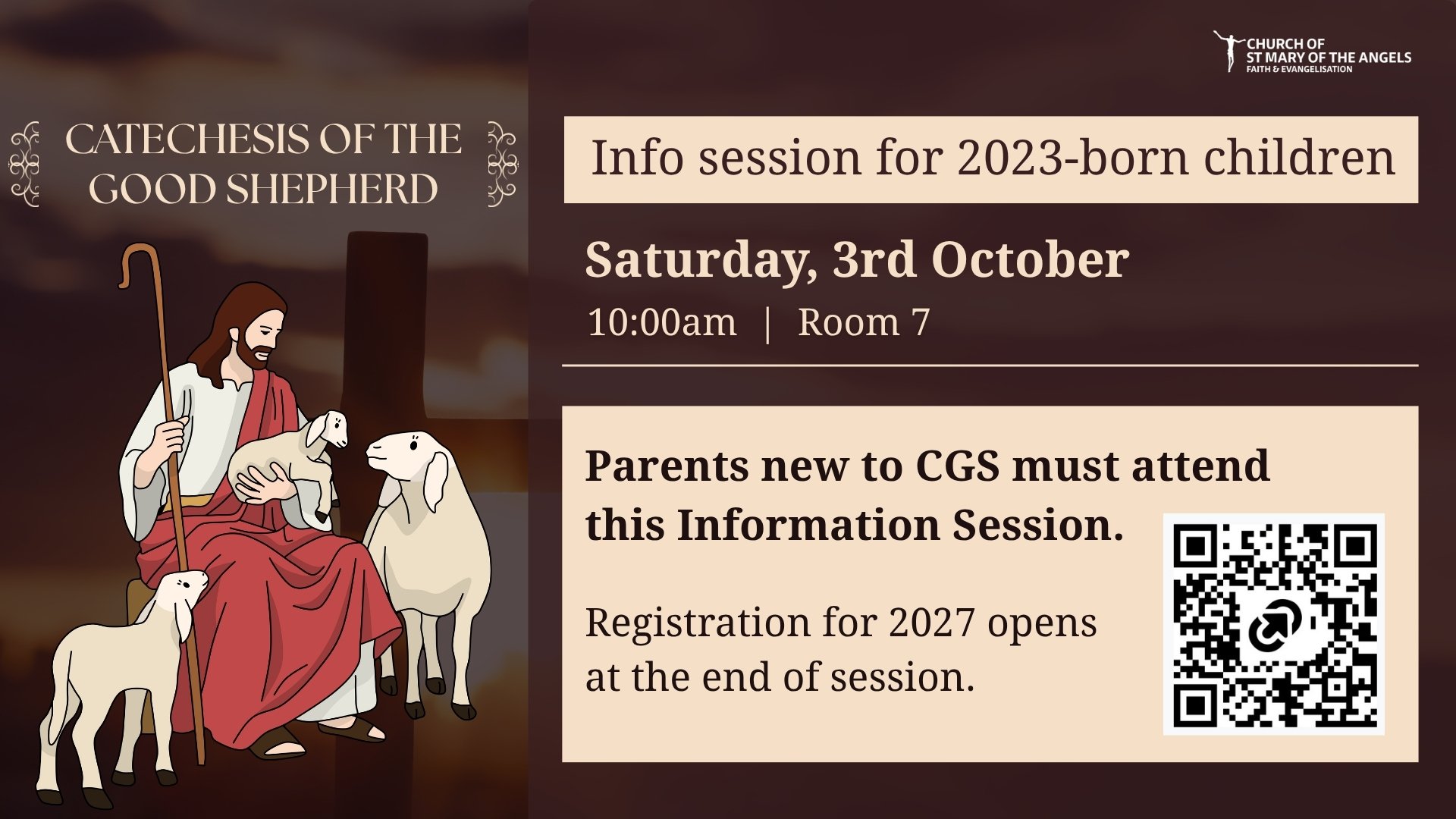 Catechesis of the Good Shepherd (CGS) - Information Session