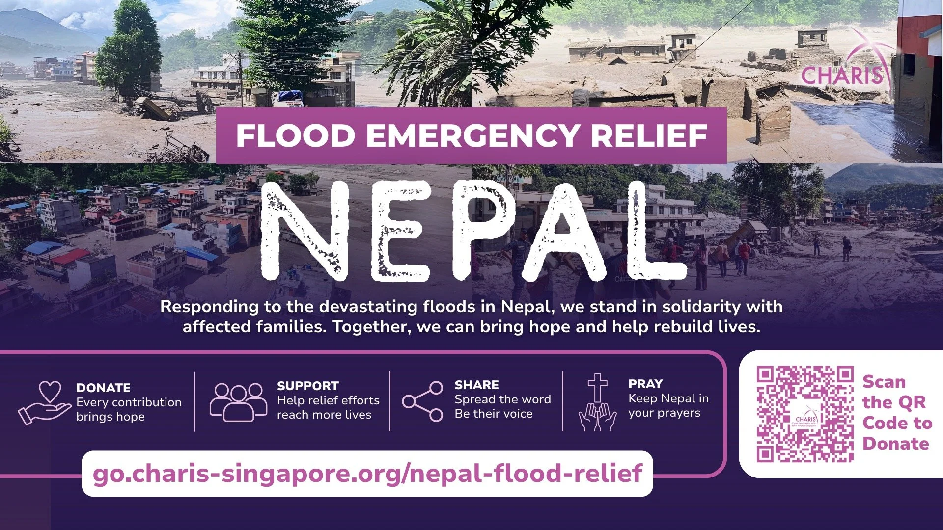 Appeal for Flood Emergency Relief for Nepal