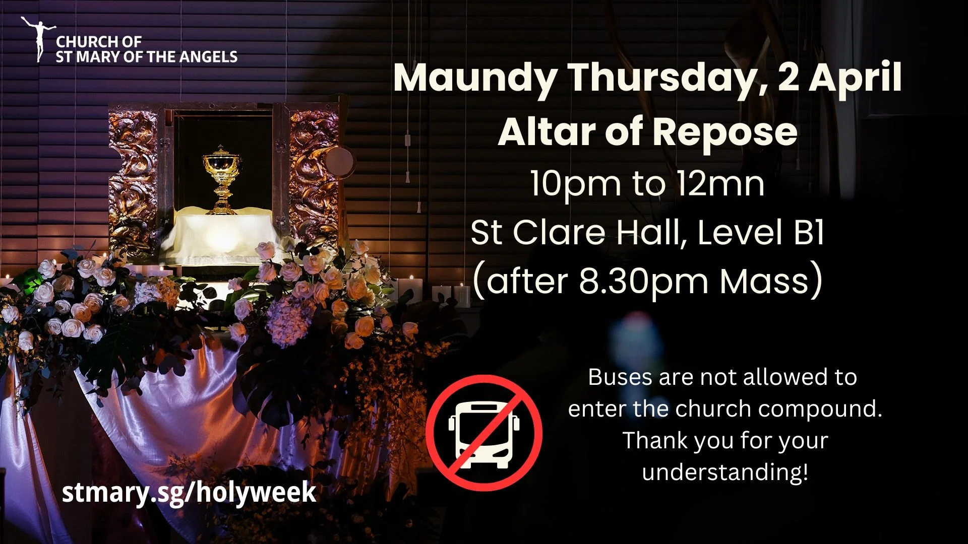 Adoration after Maundy Thursday Mass