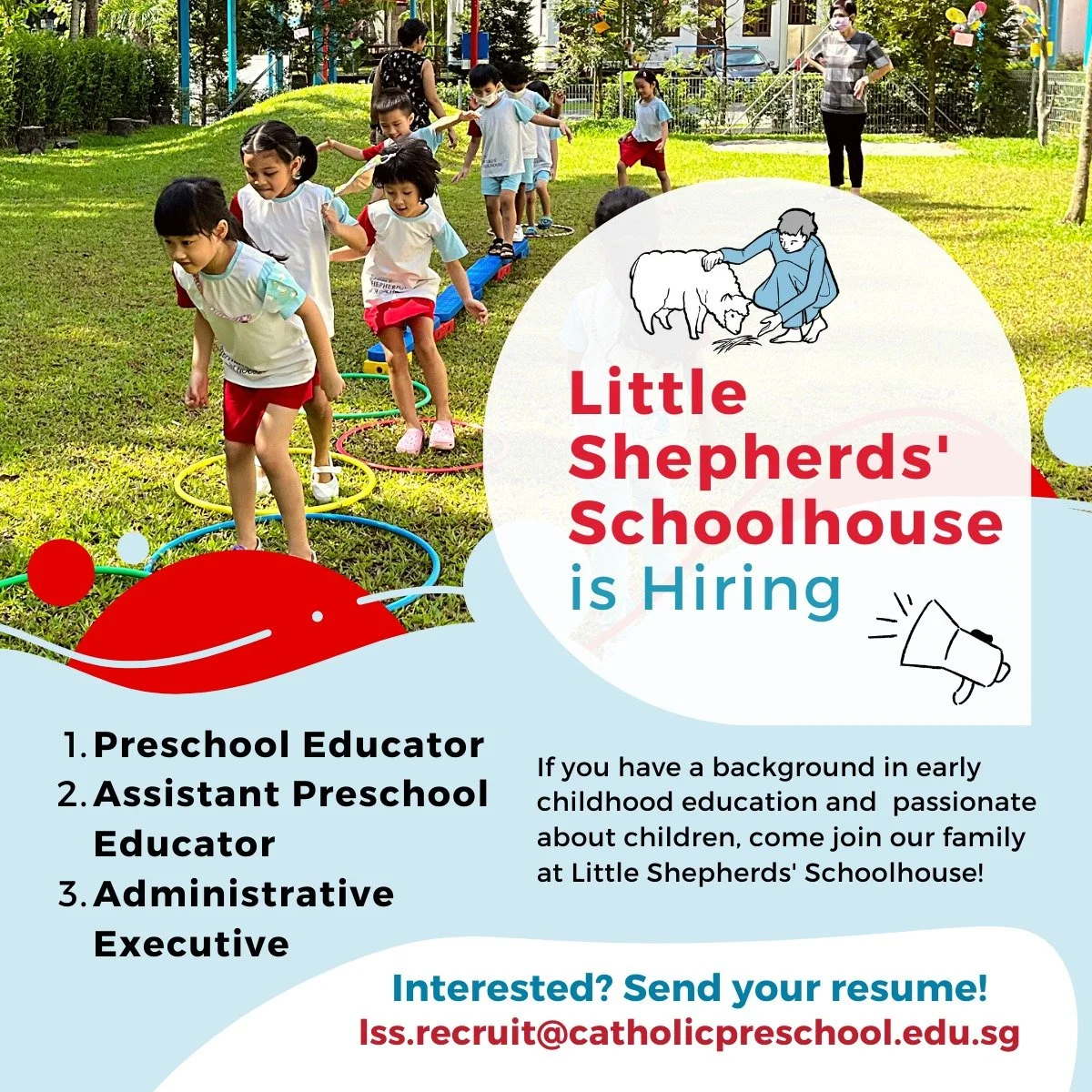 Job Vacancies at Little Shepherds' Schoolhouse — Church of St Mary of