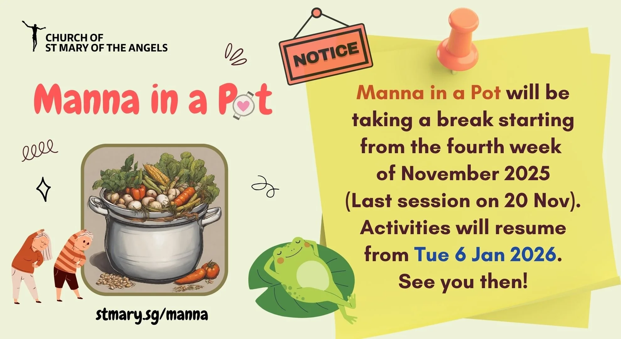 Manna in a Pot Taking a Break