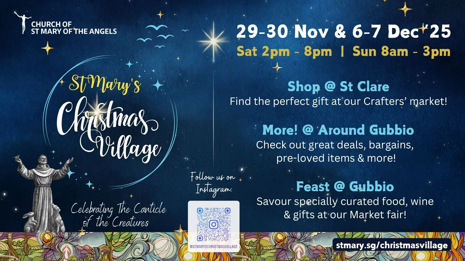 St Mary's Christmas Village — Church of St Mary of the Angels, Singapore