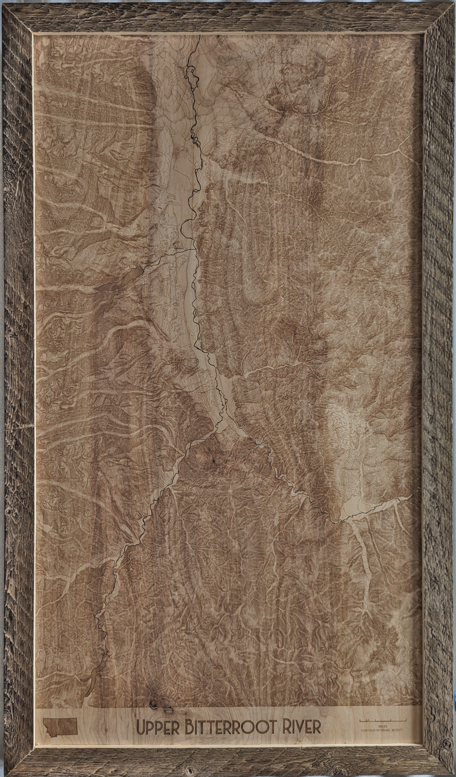 Bitterroot River - Upper map