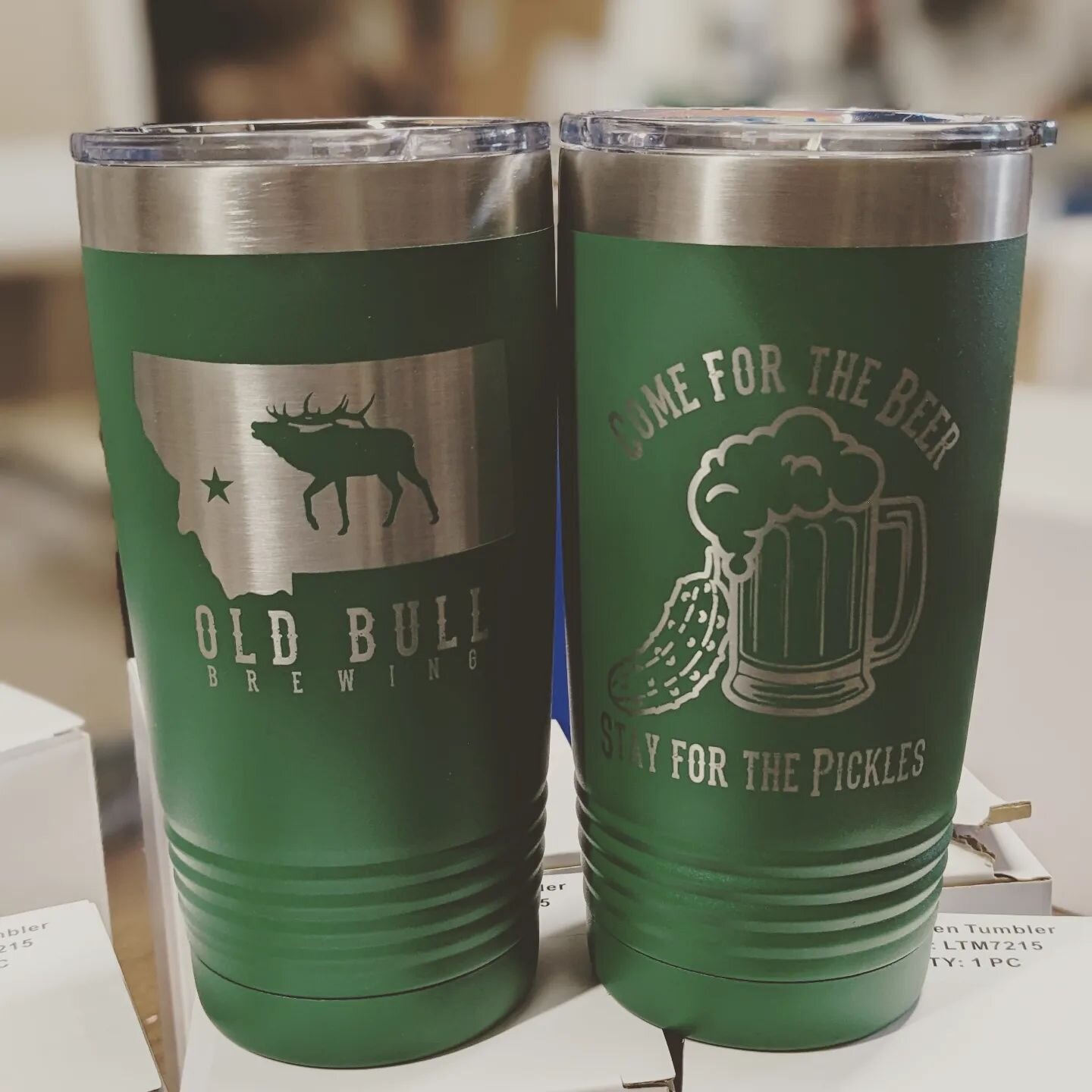 Have you had a pickle flight from @oldbullbrewing yet? 

New tumbler goodies will be available in their taproom soon, get yours before they're gone for good, and grab a pickle flight with your beer while you're there!
&middot;
&middot;
&middot;
#lase