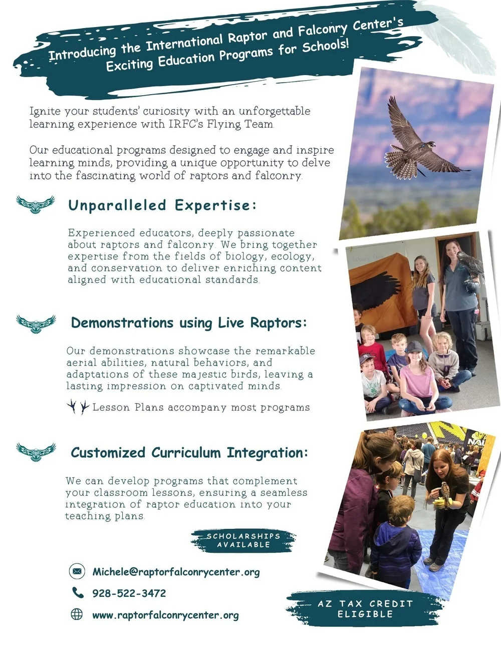 Education Programs — International Raptor & Falconry Center