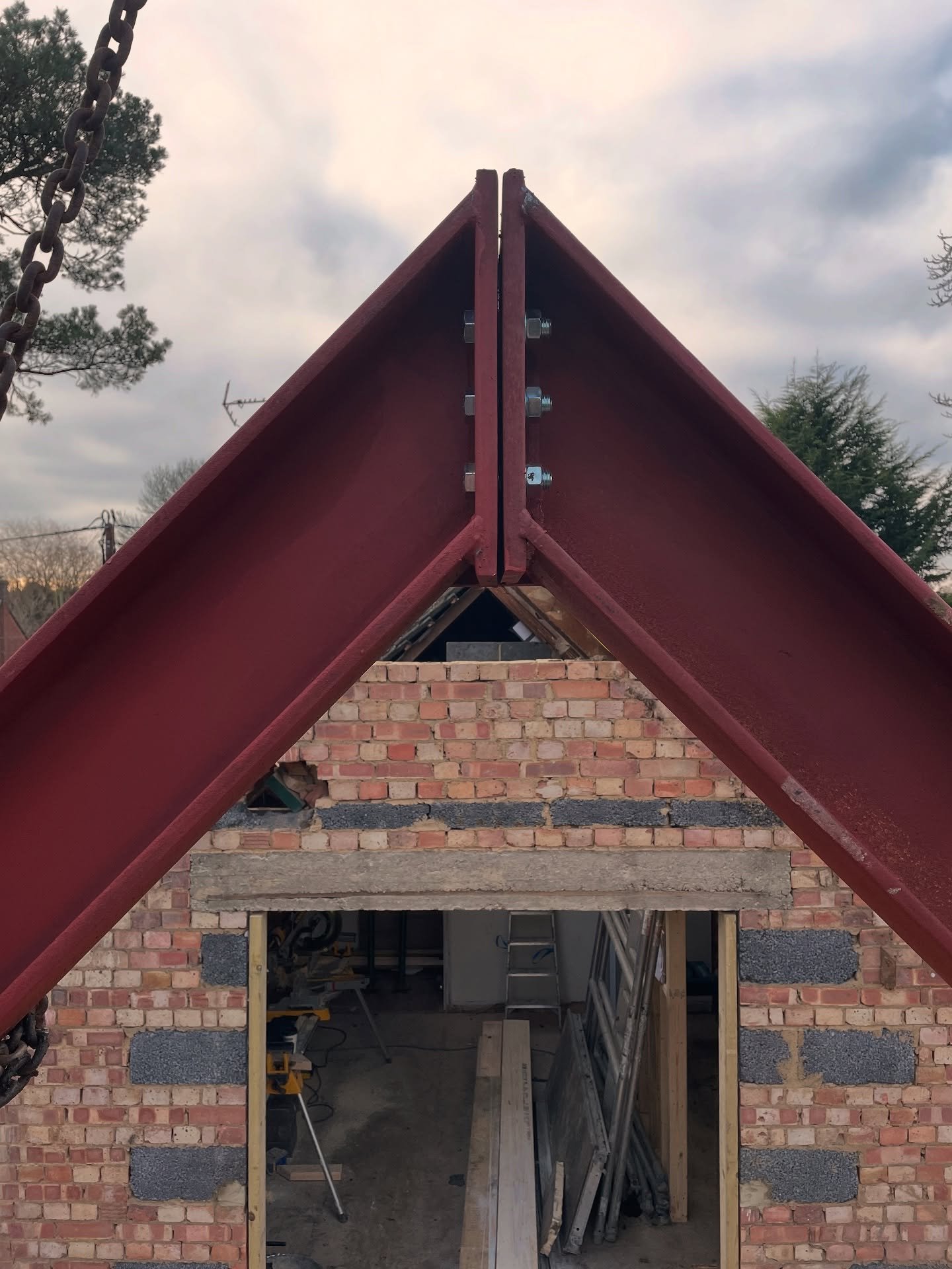 The steels are in. And they fit like a glove.

This install happened a few months back &mdash; a big milestone in the project.

These steels were cut to size with millimetre precision. Angles, lengths, and points of connection had to be spot on, or i