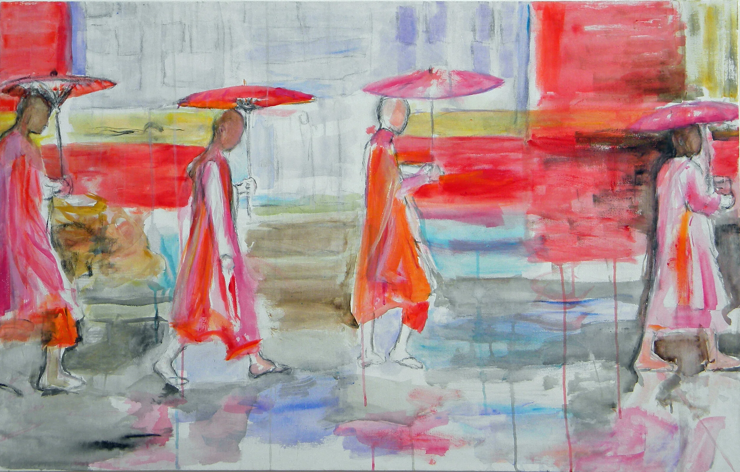 Pink Umbrellas II, 2010