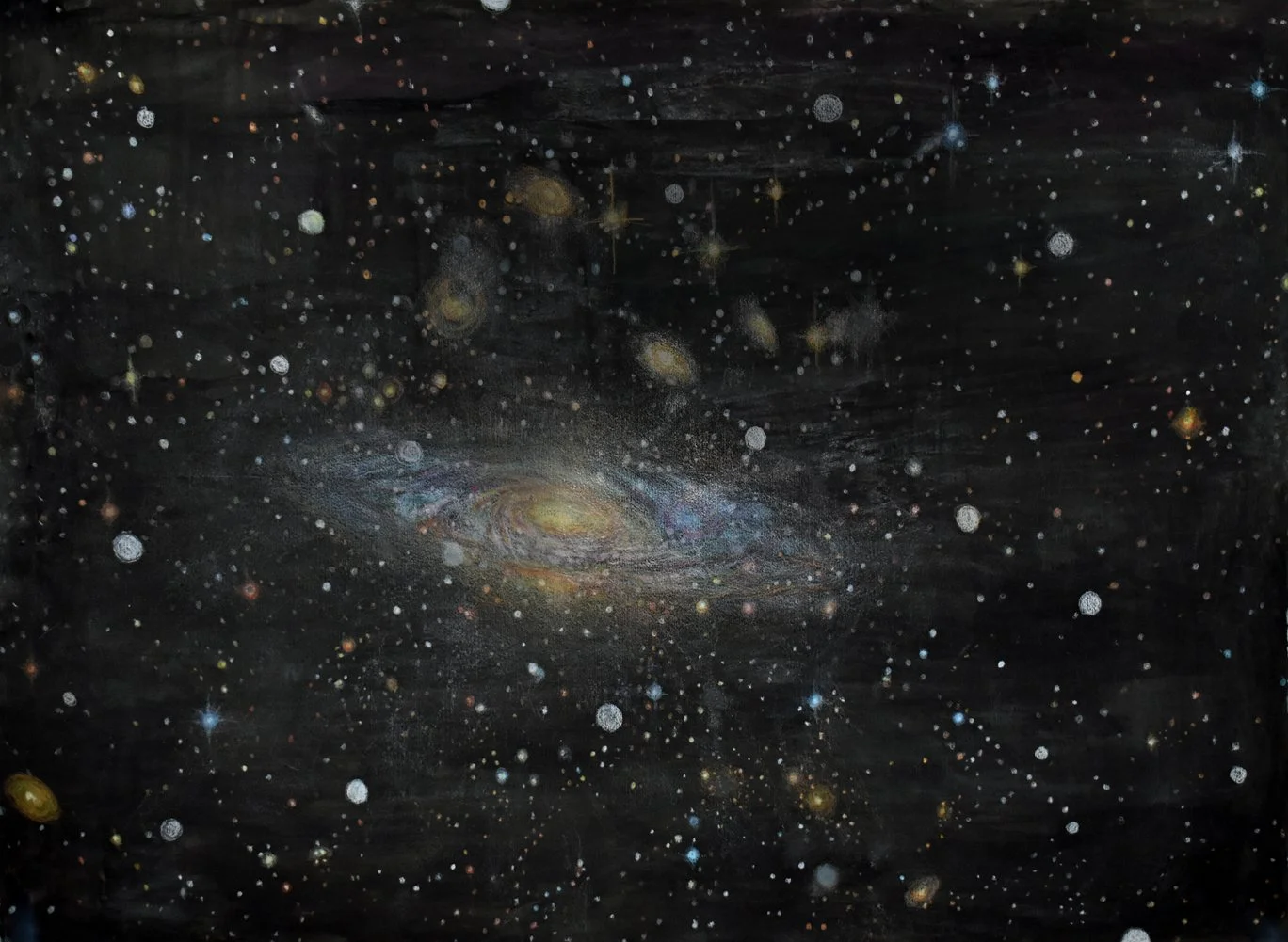 NGC7331 with Companion Galaxies, 2024