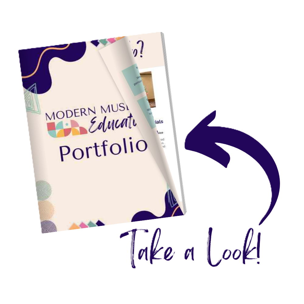 Graphic of Portfolio with text that reads "Take a Look"