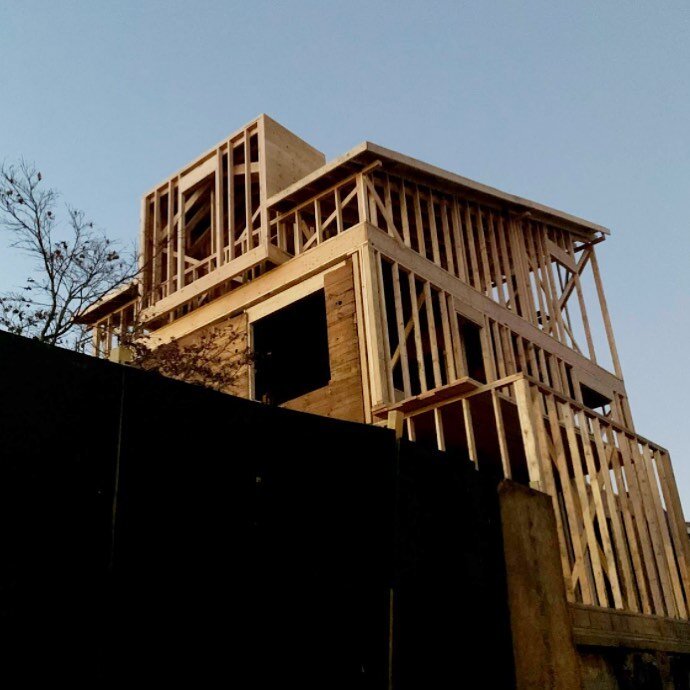 Early stages of framing at my house. The project is further along now but this was the moment when I could see the shape and awesomeness start to happen.