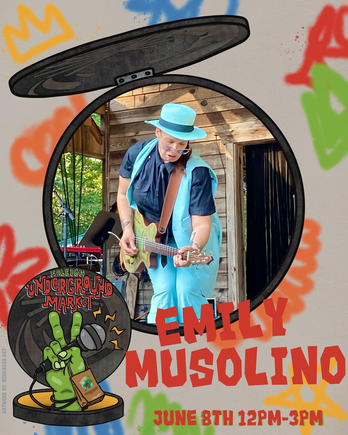 Get ready to be captivated, Raleigh! 🎶

The incredibly talented @theemilymusolino is bringing her unique sound to Raleigh Underground Market on Sunday, June 8th. Get ready for an unforgettable day of amazing music and great vibes. Don&rsquo;t miss h