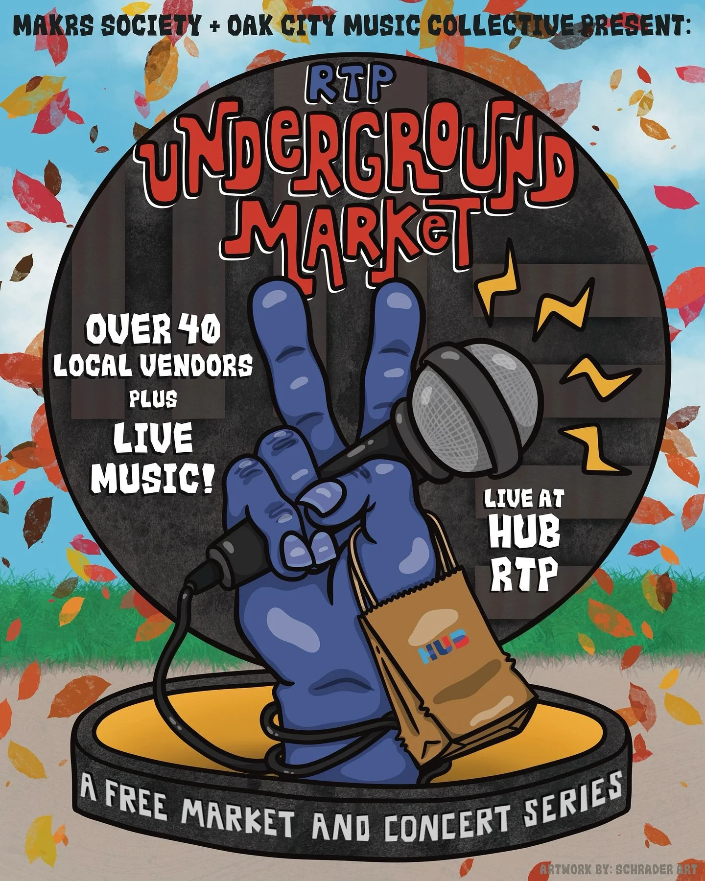 Exciting news! 🚨

Our Underground Market series is expanding to a new home at Hub in Research Triangle Park.

Mark your calendars, our first quarterly market kicks off on Friday, November 22nd with local makers, food, music, and community vibes you 