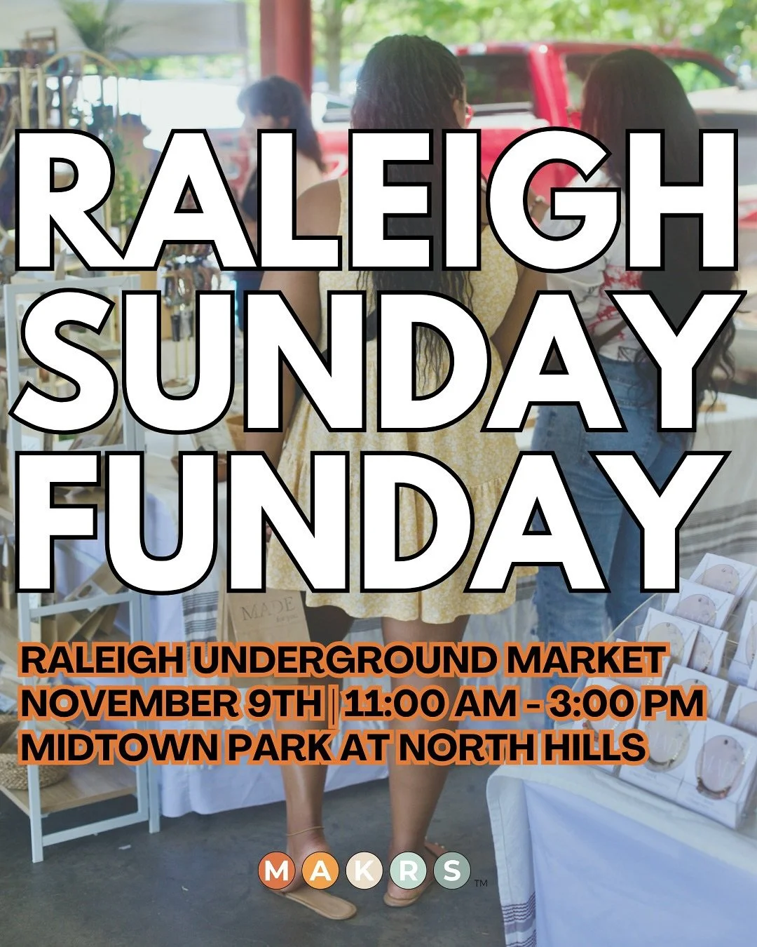 What&rsquo;s underground, local, &amp; totally unmissable? 👀

OUR RALEIGH UNDERGROUND MARKET 💫 

Join us this Saturday at the Midtown Park in @visitnorthhillls for a day of vibe-worthy finds, live beats, and community good-times. 

📍 4011 Cardinal