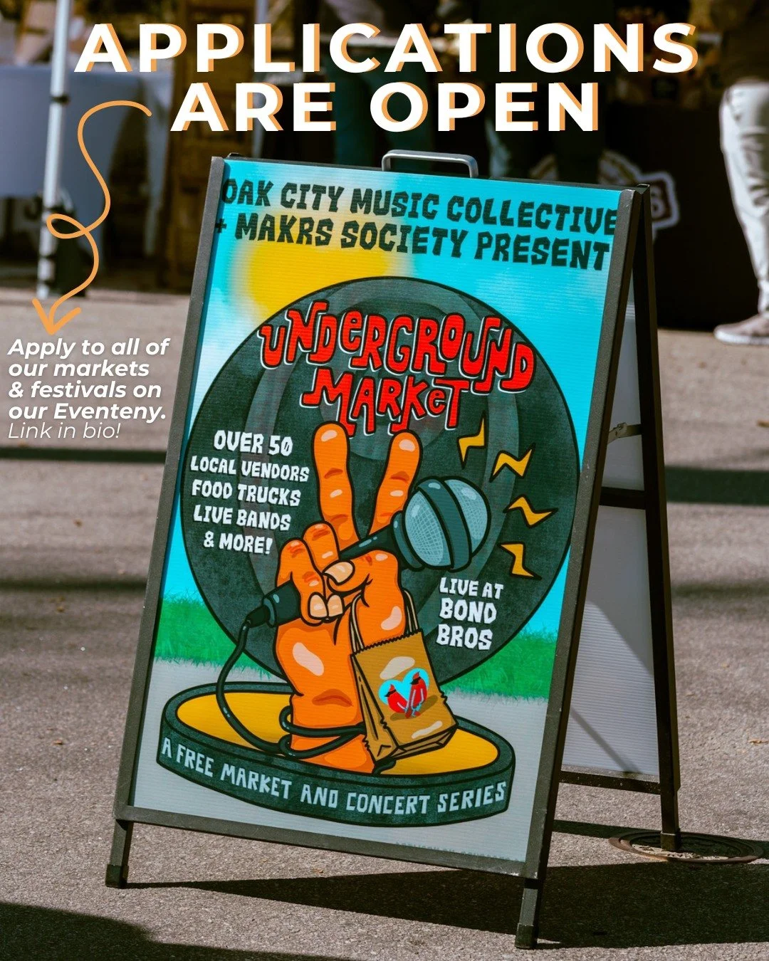 Underground Markets All Around in 2026

Applications are NOW OPEN for all of our MAKRS Underground Markets across the NC Triangle Area. Tap the link in our bio to learn more about applying. Visit the vendors tab on our website!

💥 RALEIGH
💥 DURHAM
