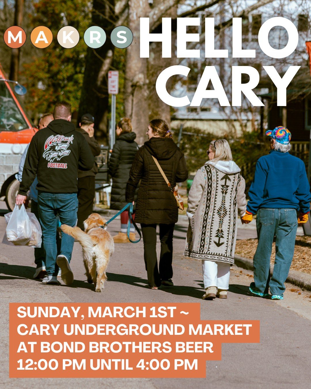 Sunday calls for a sunny market day ⛅️ 🛍️ 

We are kicking off this year's market season in Cary for our second year of Underground Markets 🧡 

📍 @bondbrosbeer ~ 202 E Cedar Street
🕚 12:00 PM &ndash; 4:00 PM
✨ 35+ Local Makers
🎶 Live Music with 
