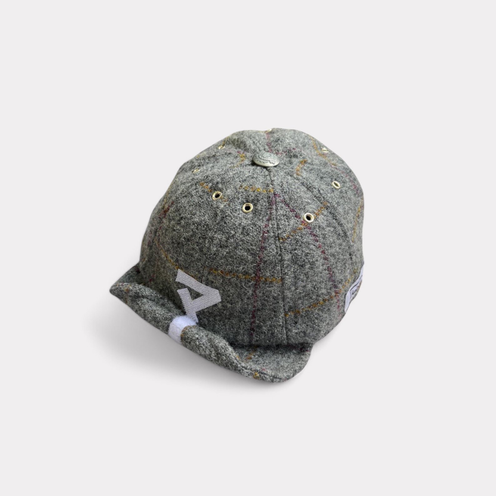 custom-grey-check-tweed-hat-with-adjustable-visor.jpg