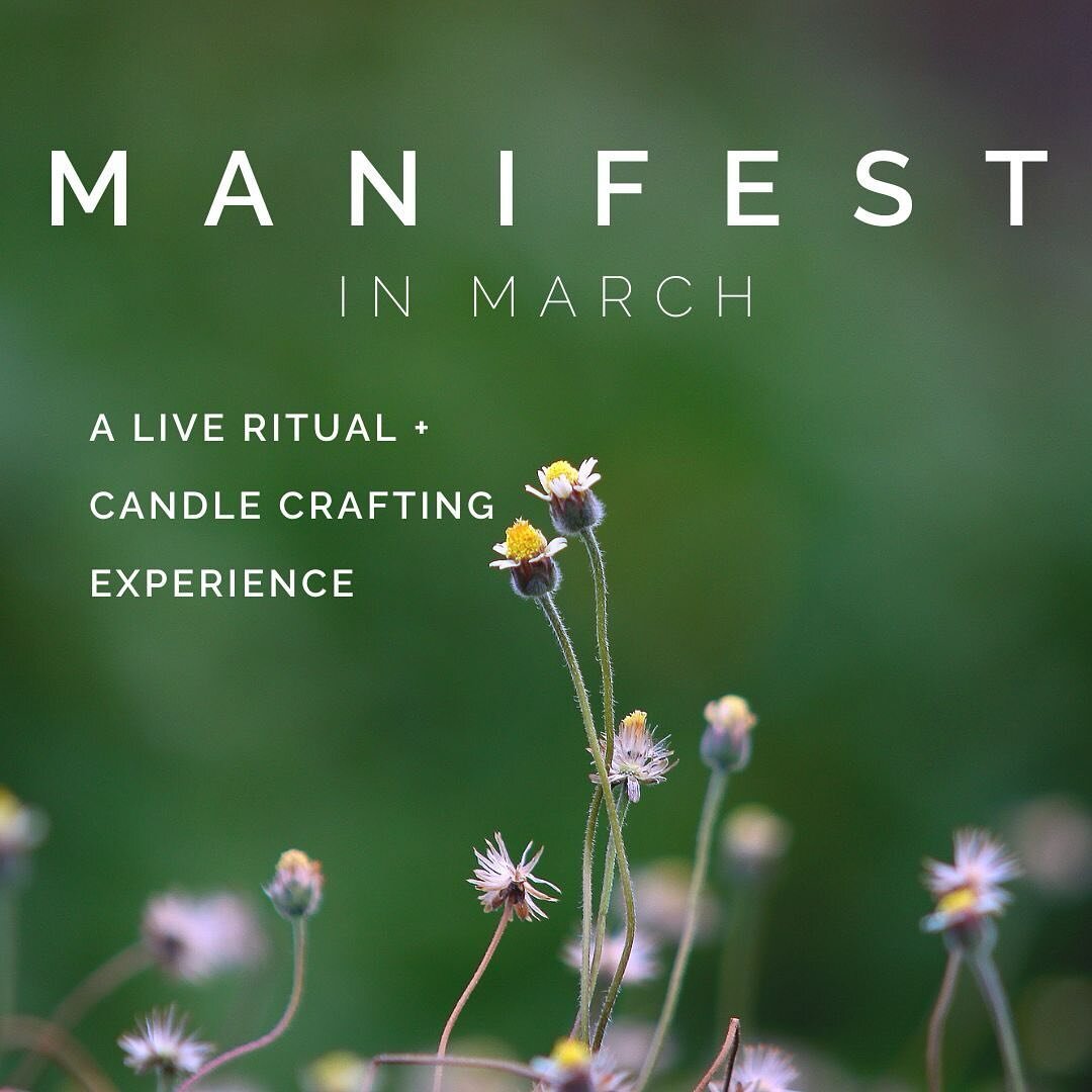 MANIFEST in March ❤️&zwj;🔥 join me for candle class the day after Spring Equinox 🌱

Sign up link in profile

Wednesday, March 20, 6:30-8:30pm