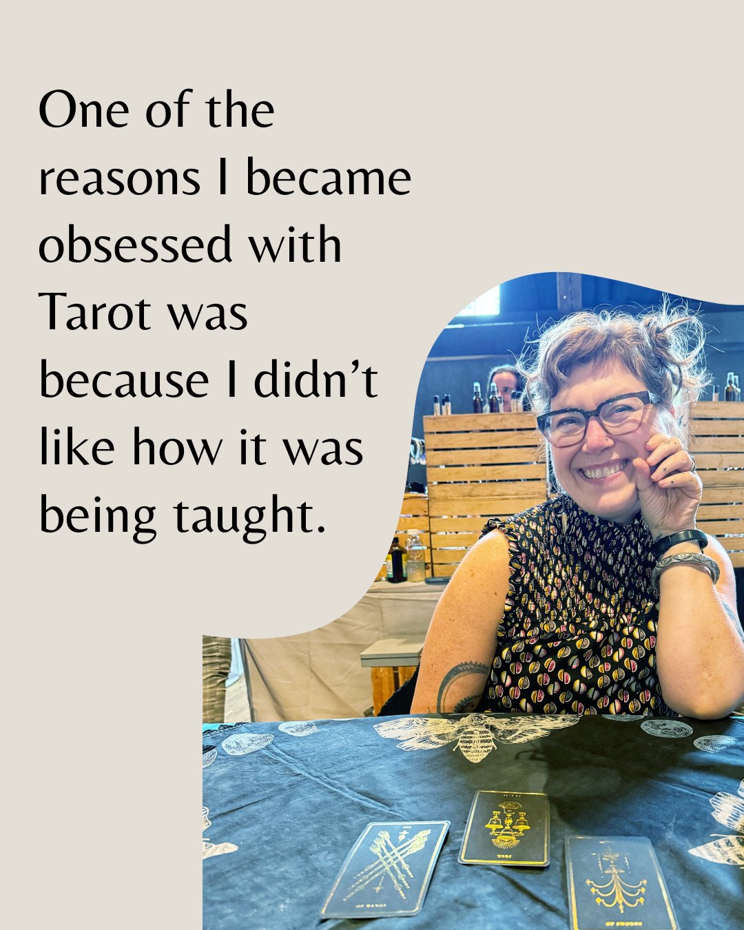 One of the reasons I became obsessed with Tarot was because I didn&rsquo;t like how it was being taught.

The first teachers I encountered were honestly&hellip; mean.

There was this weird gatekeeping energy around intuition.
Like you had to &ldquo;e