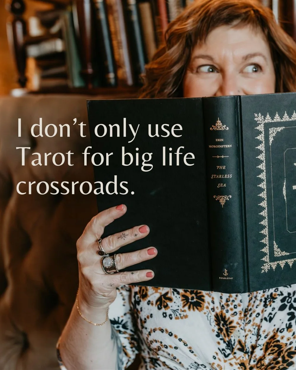 I don&rsquo;t only use Tarot for big life crossroads.

Sometimes I use it for things like:
❈ Understanding a friendship dynamic
❈ Navigating a work collaboration
❈ Figuring out what I&rsquo;m actually bringing into a situation

It helps me ask better