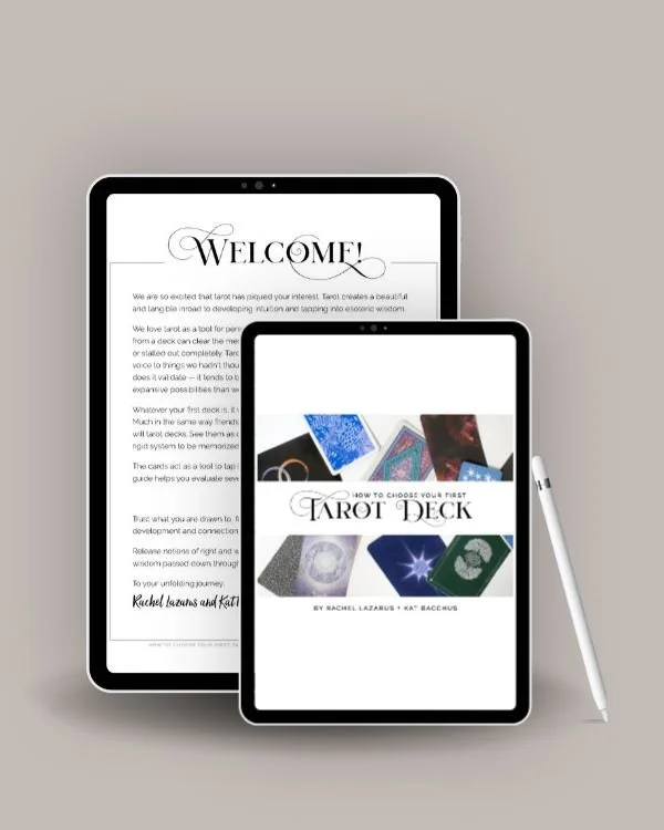 We wrote this guide in 2020, then a pandemic happened
😅 5 years (and zero apologies) later, it's finally here&hellip; and it's free.

If you've been curious about Tarot but don't know where to start, or you've heard you can't buy your own deck (spoi
