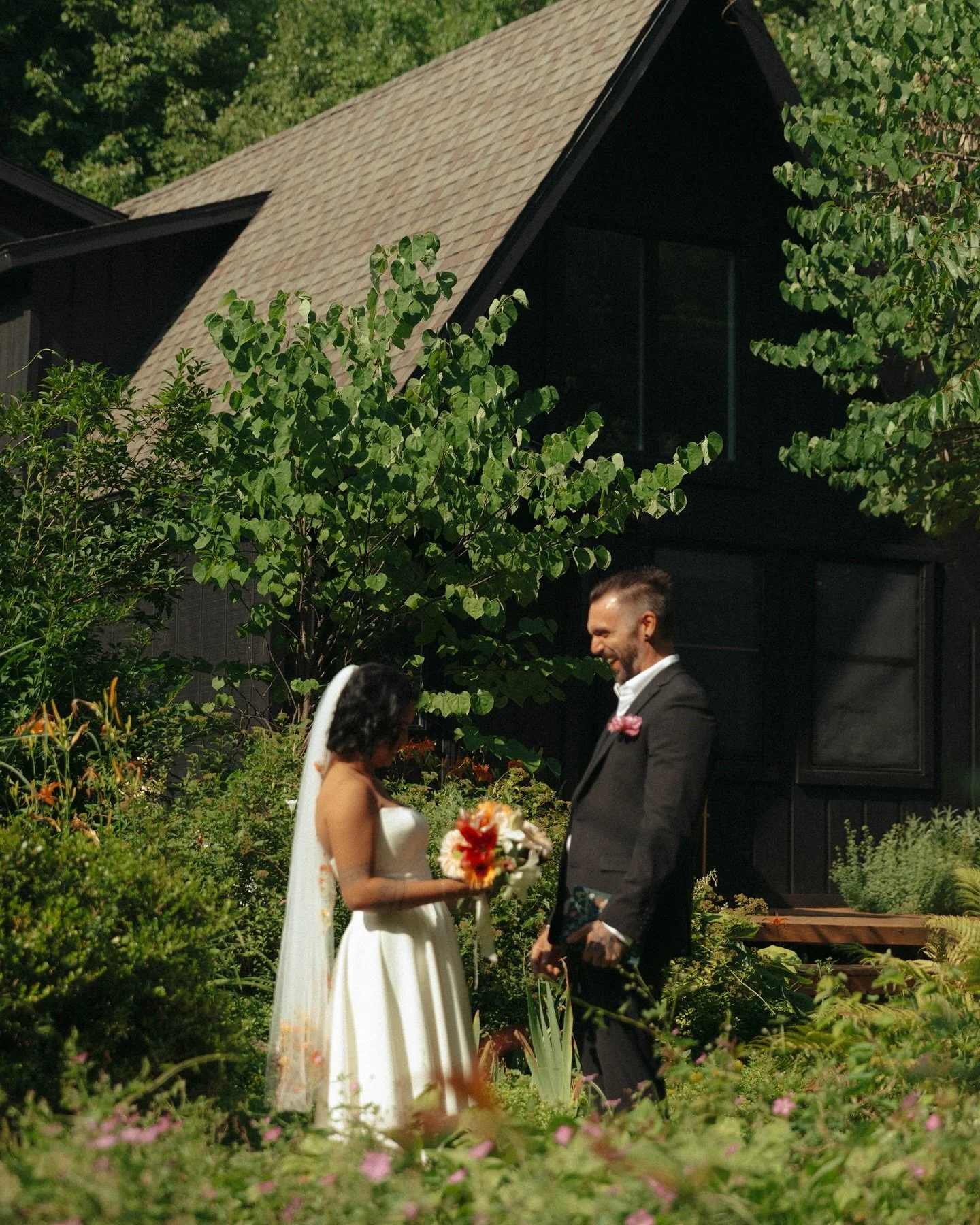 July 17, five years later, with all the ingredients for the coziest anniversary celebration we could dream up!!

Corey and I rented a cabin in the woods where we stayed with our family, played dress up, wrote new vows, ate a ton of food, and huddled 