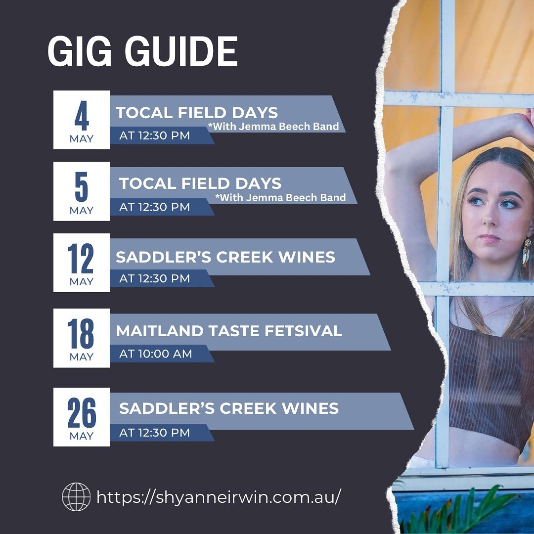 Super excited to share my gig guide with you all! 🙌🏼🎶

This weekend I&rsquo;m at @fielddaystocal playing some fiddle in @jemmabeechmusic band which I can&rsquo;t wait for!! 🎻 

@fielddaystocal have some exciting things planned for this weekend so