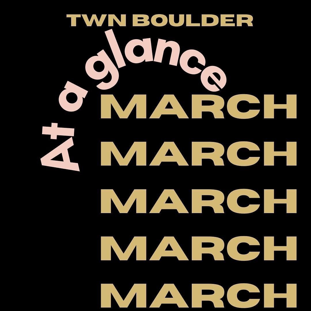 Sunday&rsquo;s are for planning, right? Here&rsquo;s all your TWN events to add. ✨ happy Sunday!