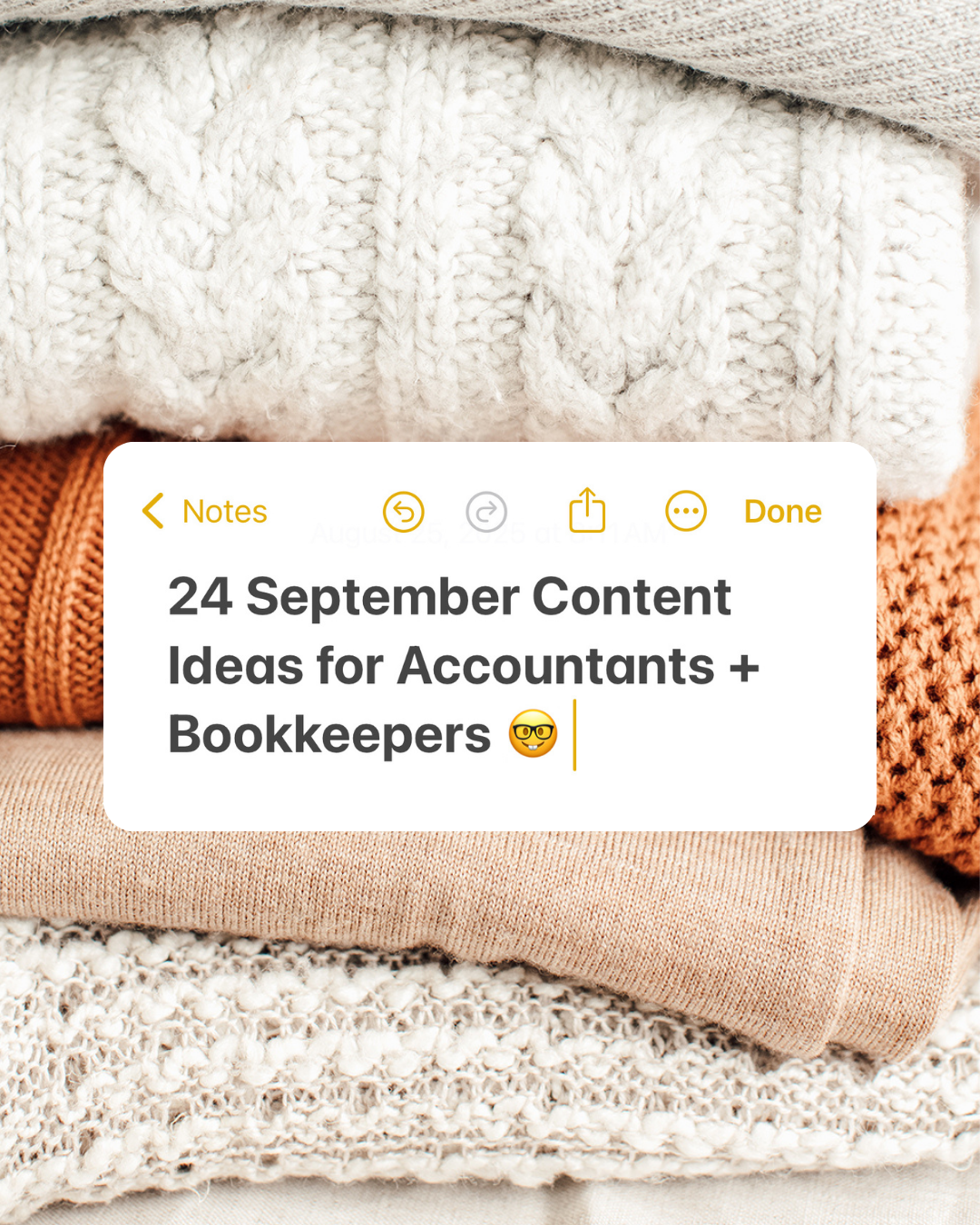 September Content Ideas for Accountants and Bookkeepers