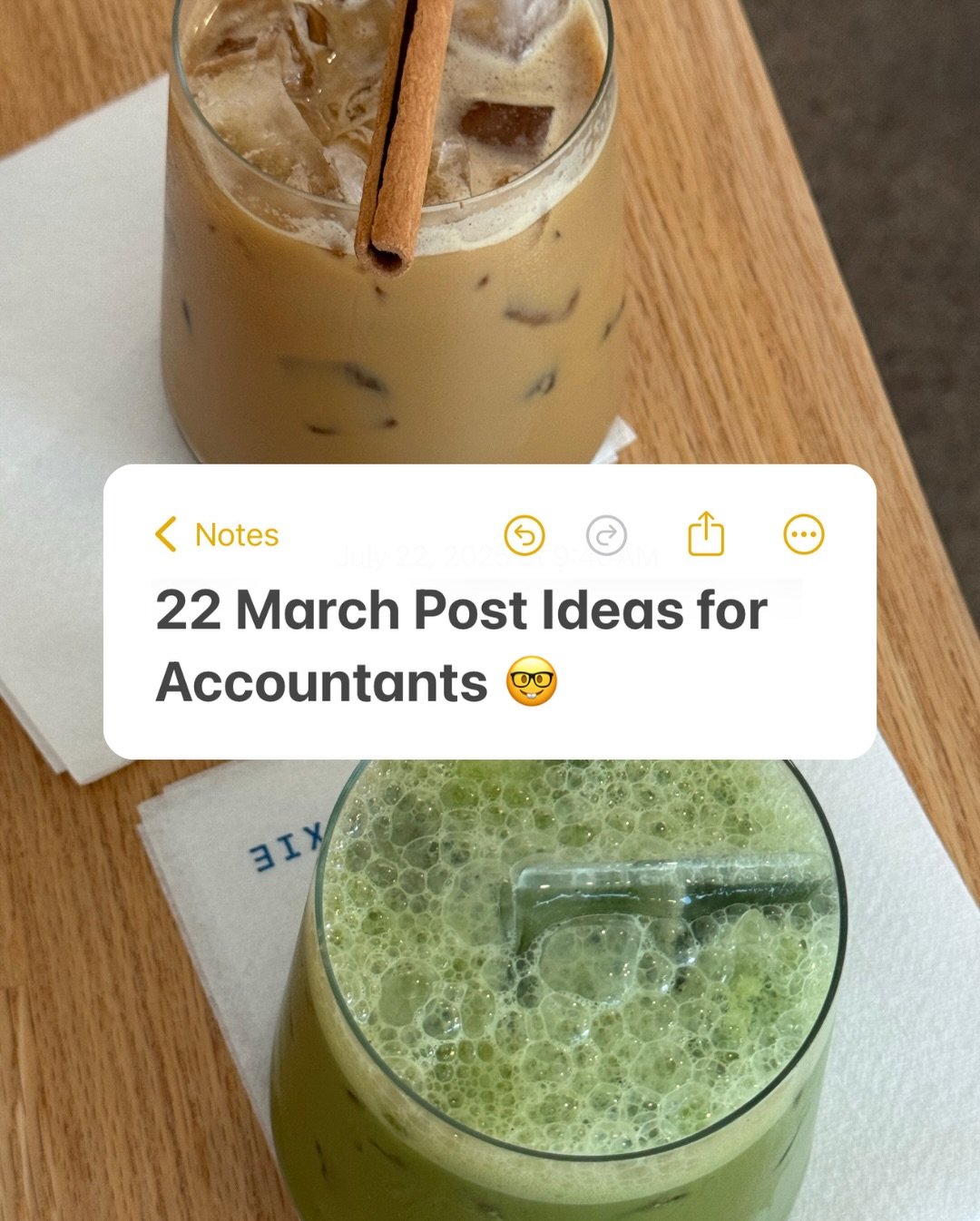 📅 22 March Content Ideas for Accountants + Bookkeepers 🤓 

Not gonna lie, these are at the top of my favorite post list from this month&rsquo;s content drop:

&rarr; Surviving March Tax-Ness 🏀 (with the Coach K reference, iykyk)
&rarr; A not-so-ge