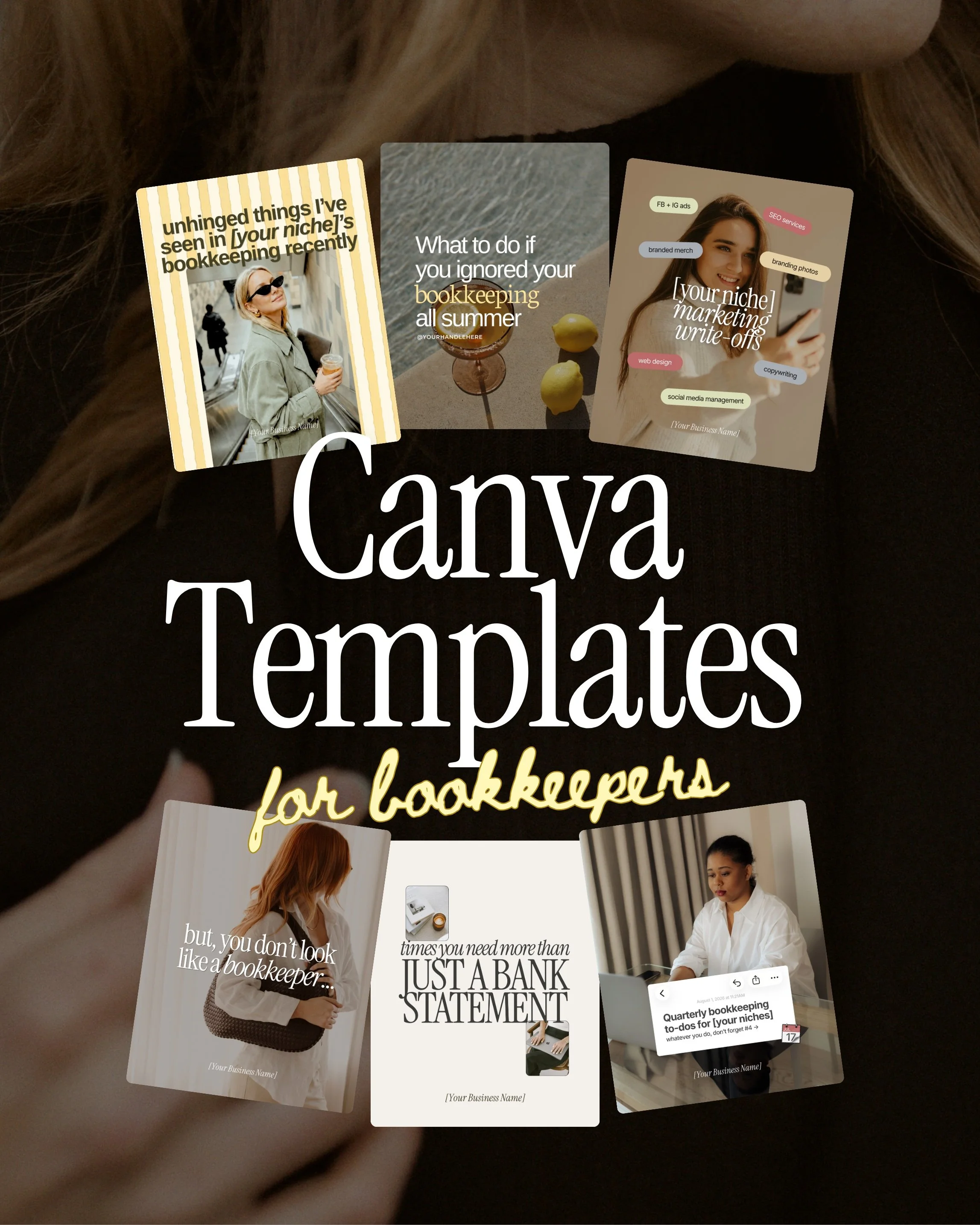 Canva templates for bookkeepers who understand that their dream clients don't care about debits + credits.

💬 Comment JOIN for to get your August templates!

bookkeeper marketing, templates for bookkeepers, marketing for bookkeepers, content for boo