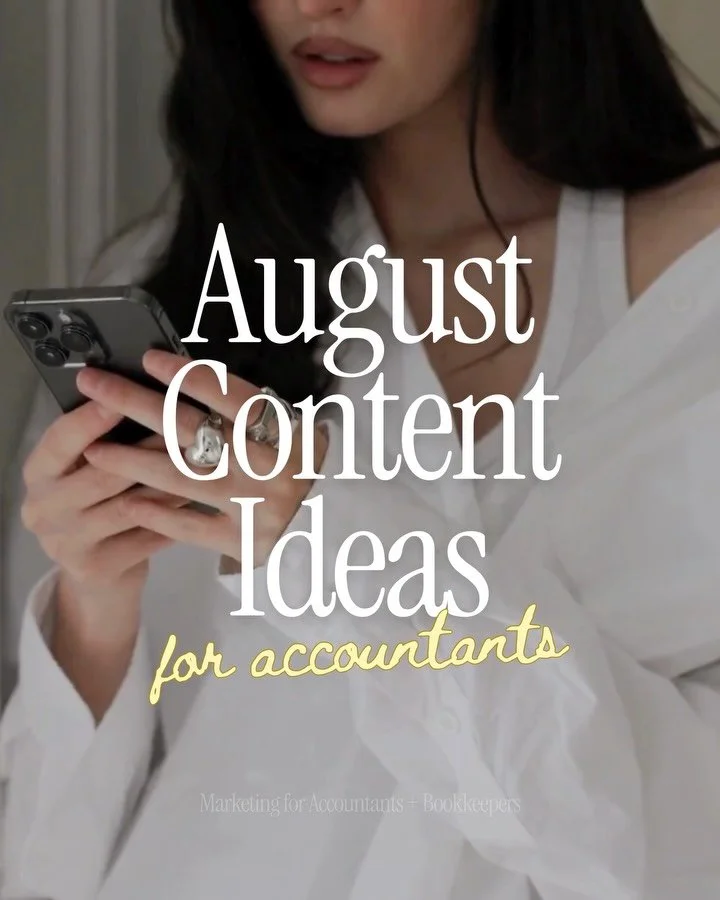 ACCOUNTANTS + BOOKKEEPERS: The accounting content your followers *actually* want to see from you? 👀 

I&rsquo;ve got it covered! 🙂&zwj;↕️ 

Comment &ldquo;JOIN&rdquo; to grab your August templates (carousels, reels, stories + more!!!). 📲

marketin