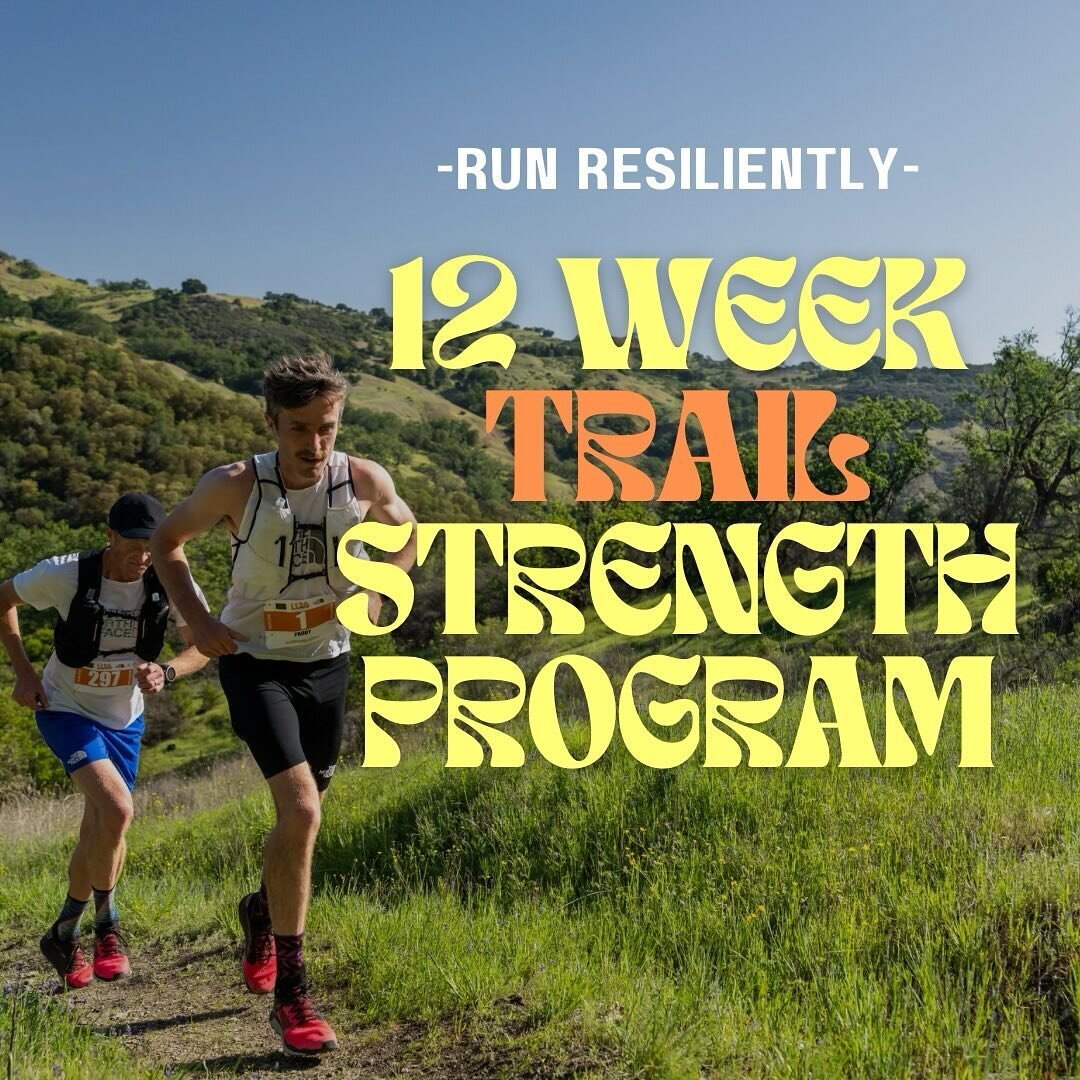 The 12 week strength training program for trail runners is HERE 🏔️. This is a great intermediate program for runners aiming to improve strength, durability, and improve performance during training. In order to run faster and longer, you need to firs
