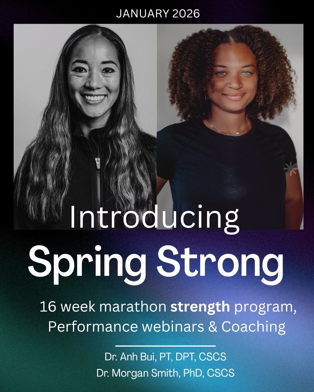 Welcome to Spring Strong 2026! With a bunch of Spring marathons (Boston, Mountains 2 Beach, Eugene, Big Sur, London) all landing within the same week in April, we are launching a 16 week marathon strength program to help you run stronger/faster and r