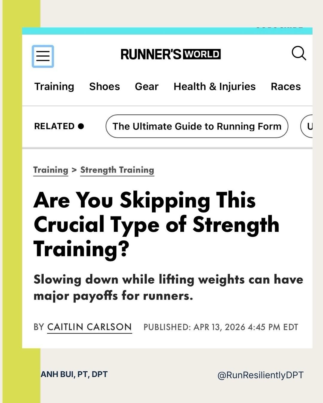Eccentric muscle loading is happening with every stride&mdash;but it&rsquo;s also something we can train intentionally.

Eccentric refers to lengthening a muscle under load&mdash;think slowly lowering into a squat or controlling the downward portion 