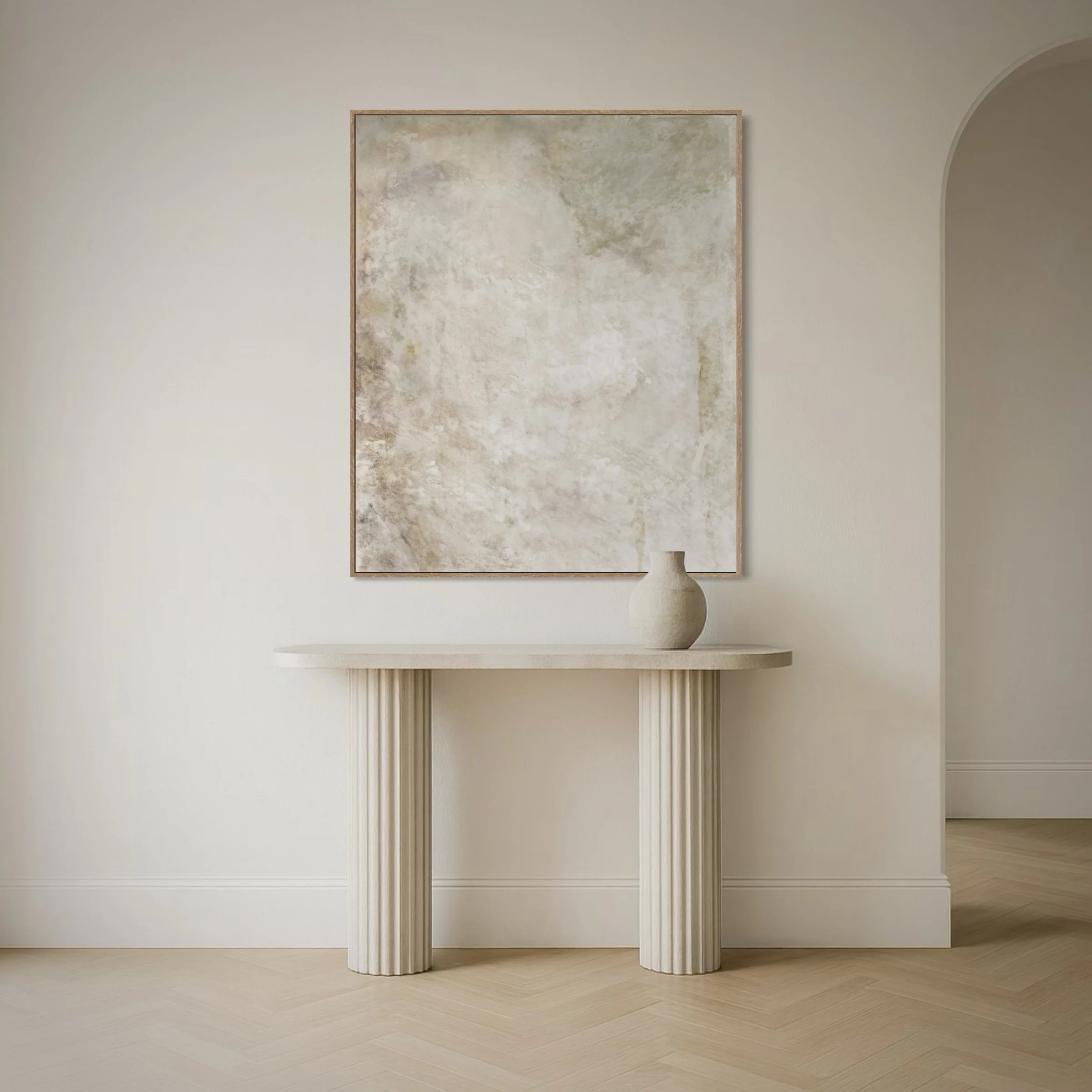 beneath linen and moonlight | canvas art print