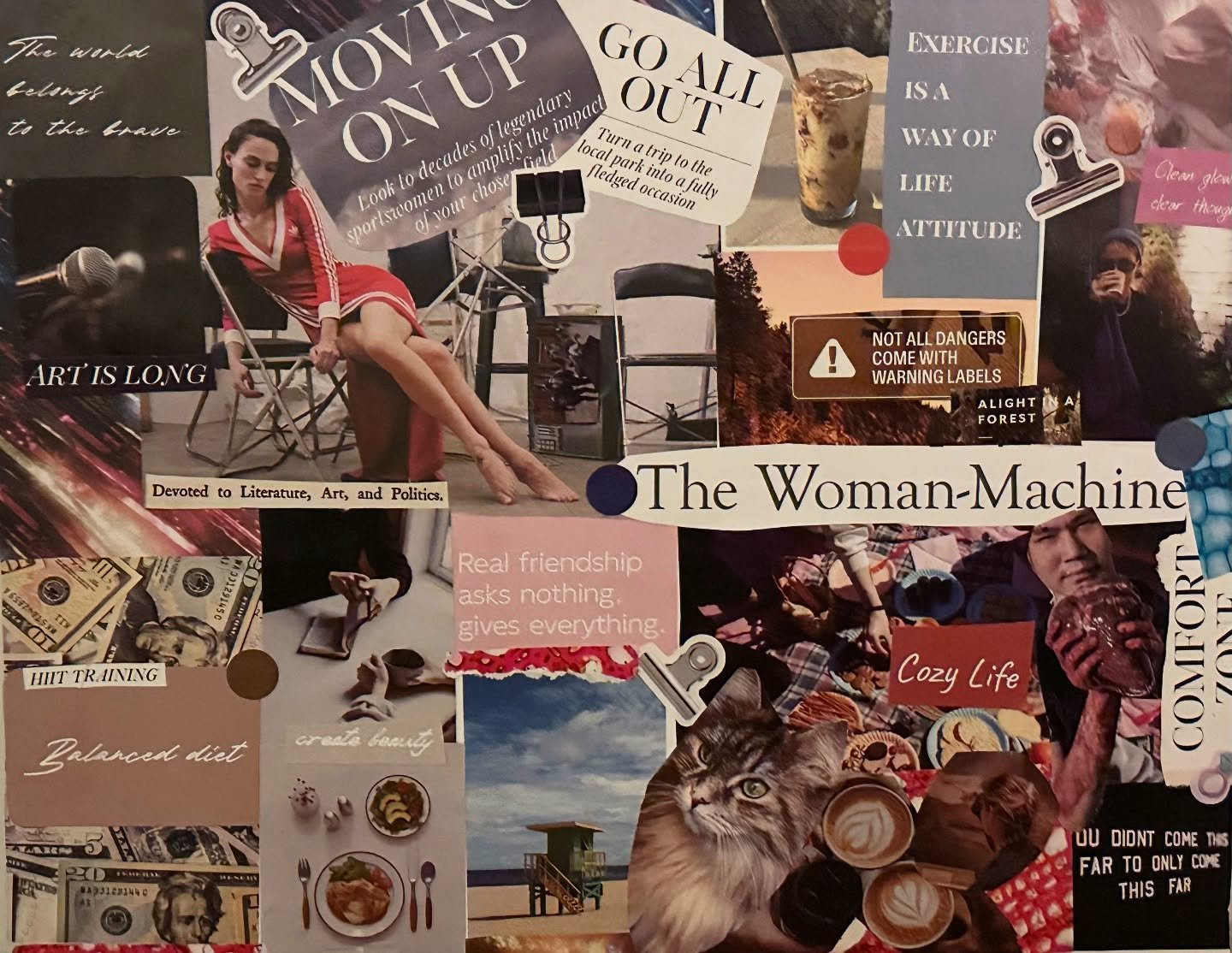 Guess the zodiac sign with the vision board. ✨⭐️hint two fire signs, two water signs, and an air sign walk into a bar ✨⭐️📚🍷