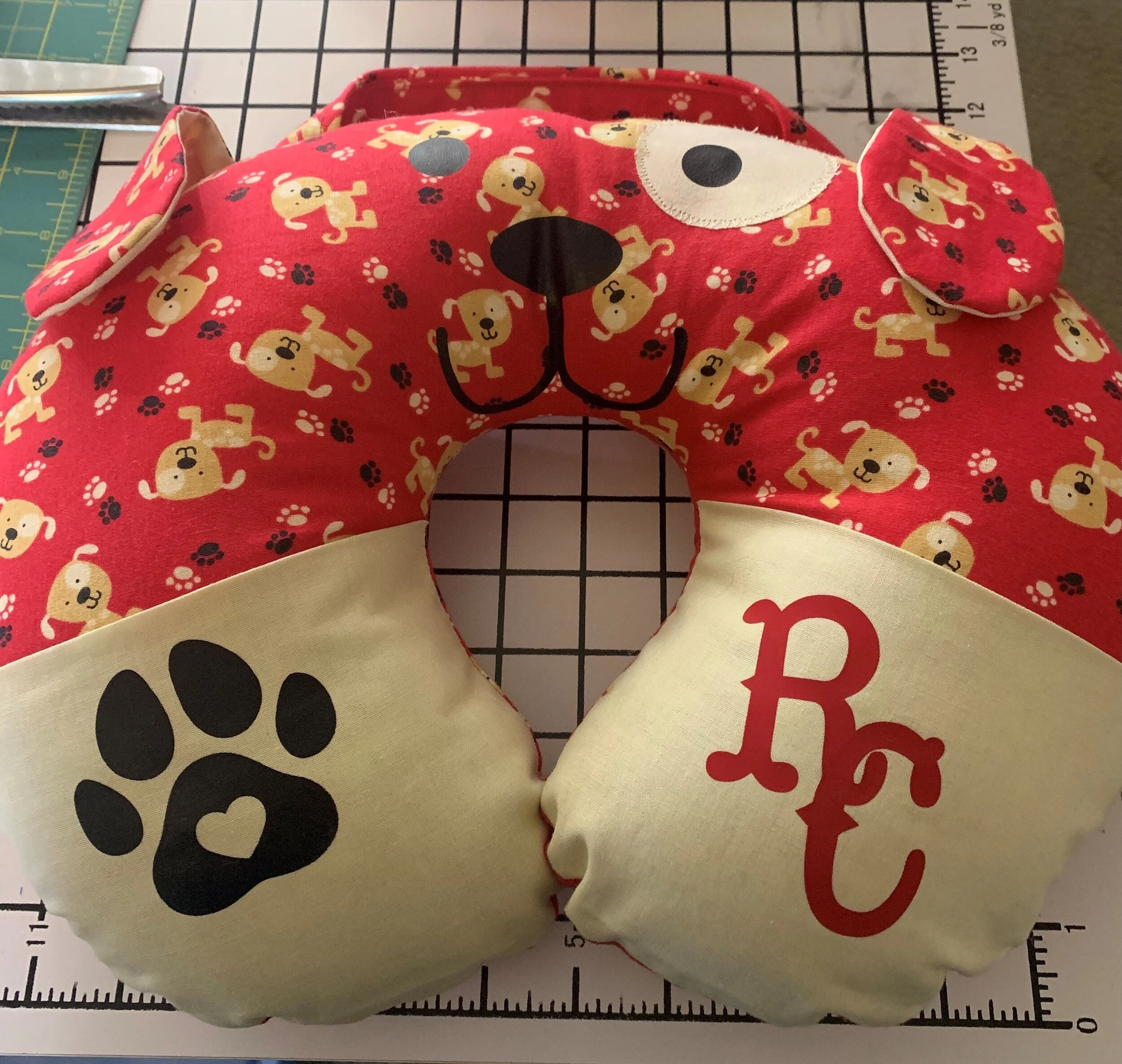 Grandma ordered this Doggie Neck Pillow for her grandchild.