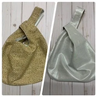 Reversible Silver Knot Bag