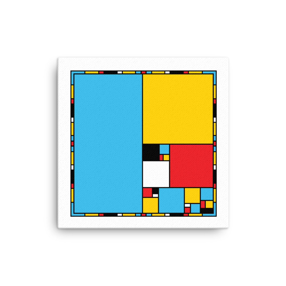 The Mondrian Effect #4 (Fibonacci)