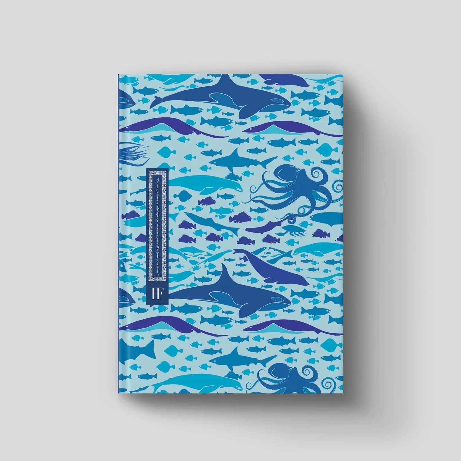 HF Writing Journal, Animals of the Sea Illustration Cover