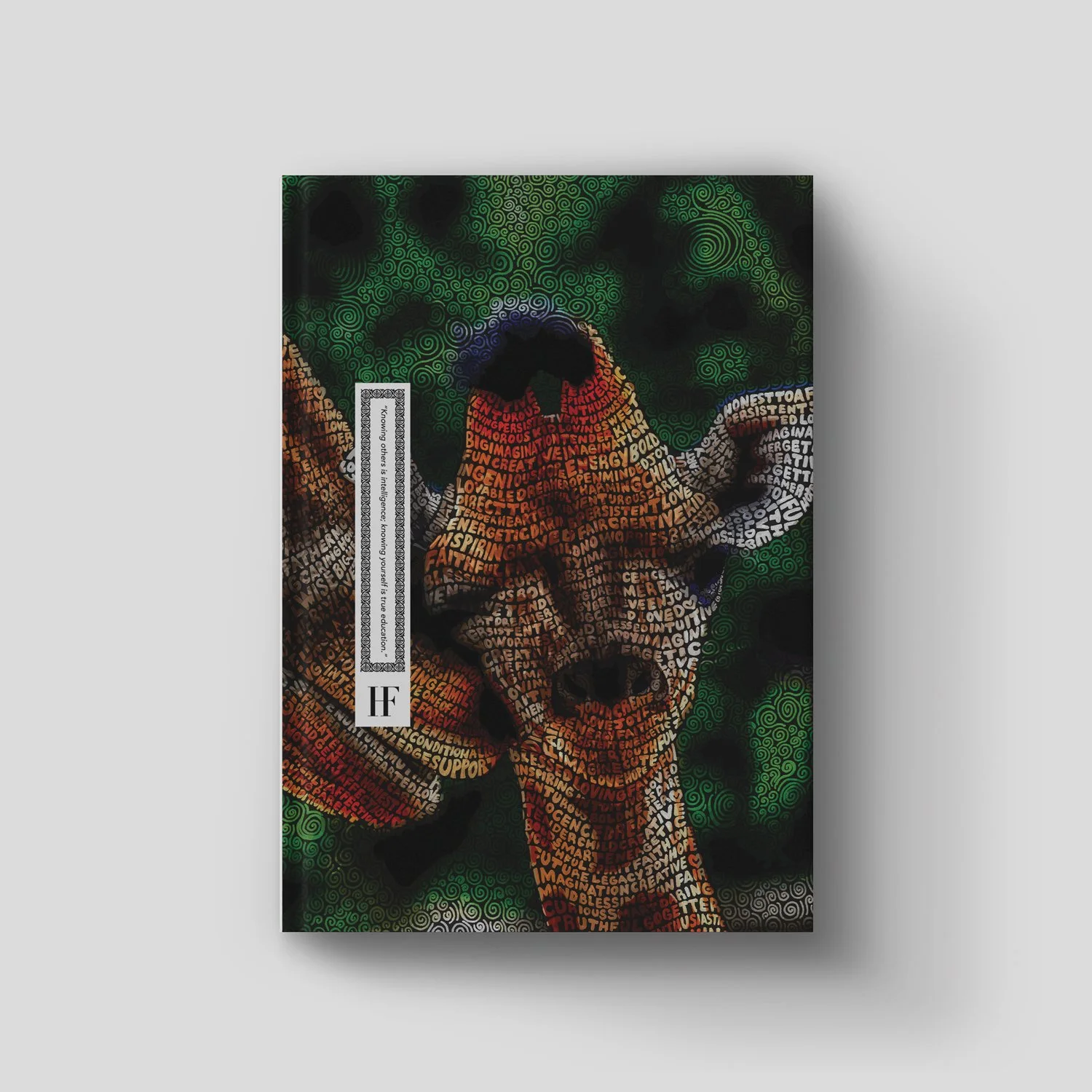 HF Writing Journal, Family Giraffe Word Illustration Cover